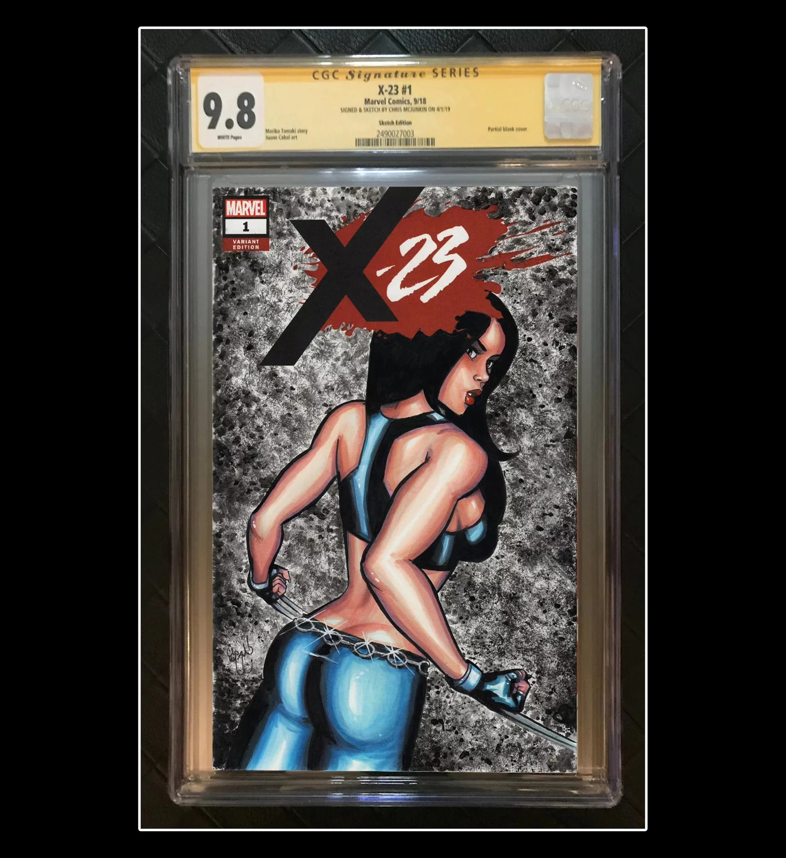 X-23 #1 "COVER A" CGC GRADED SKETCH COVER