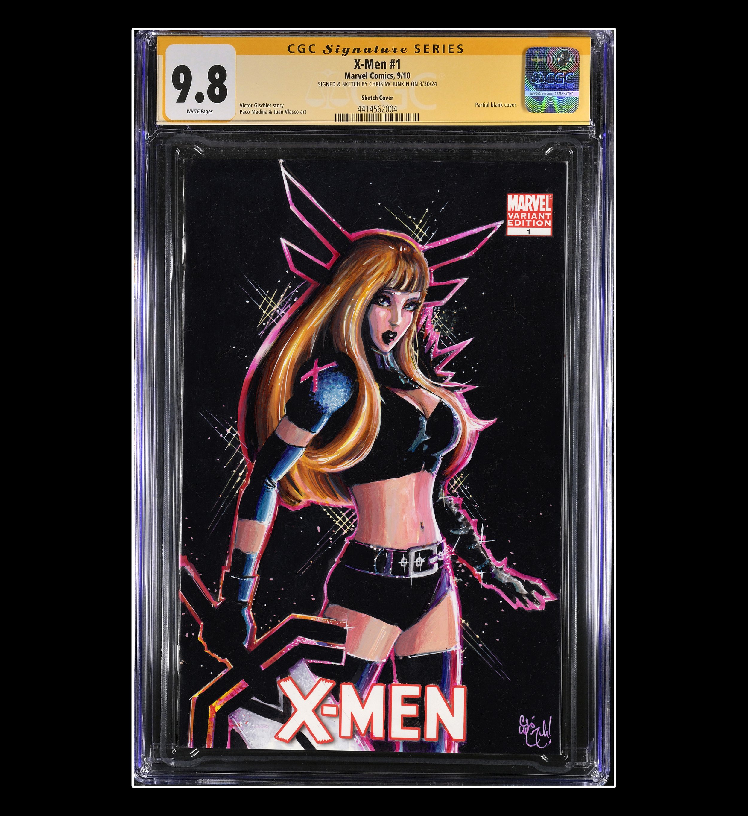 MAGIK X-MEN #1 CGC GRADED SKETCH COVER