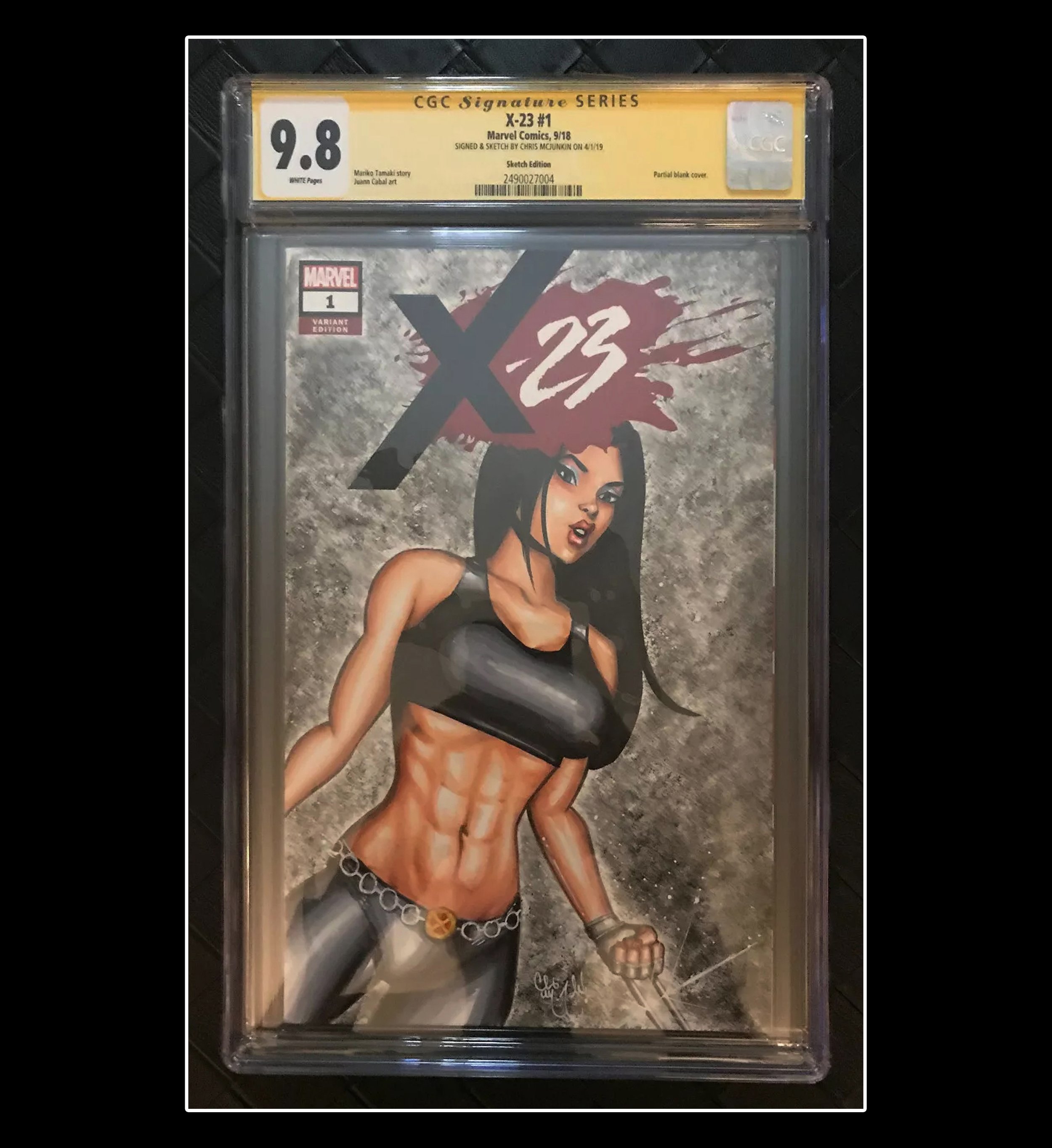X-23 #1 "COVER B" CGC GRADED SKETCH COVER