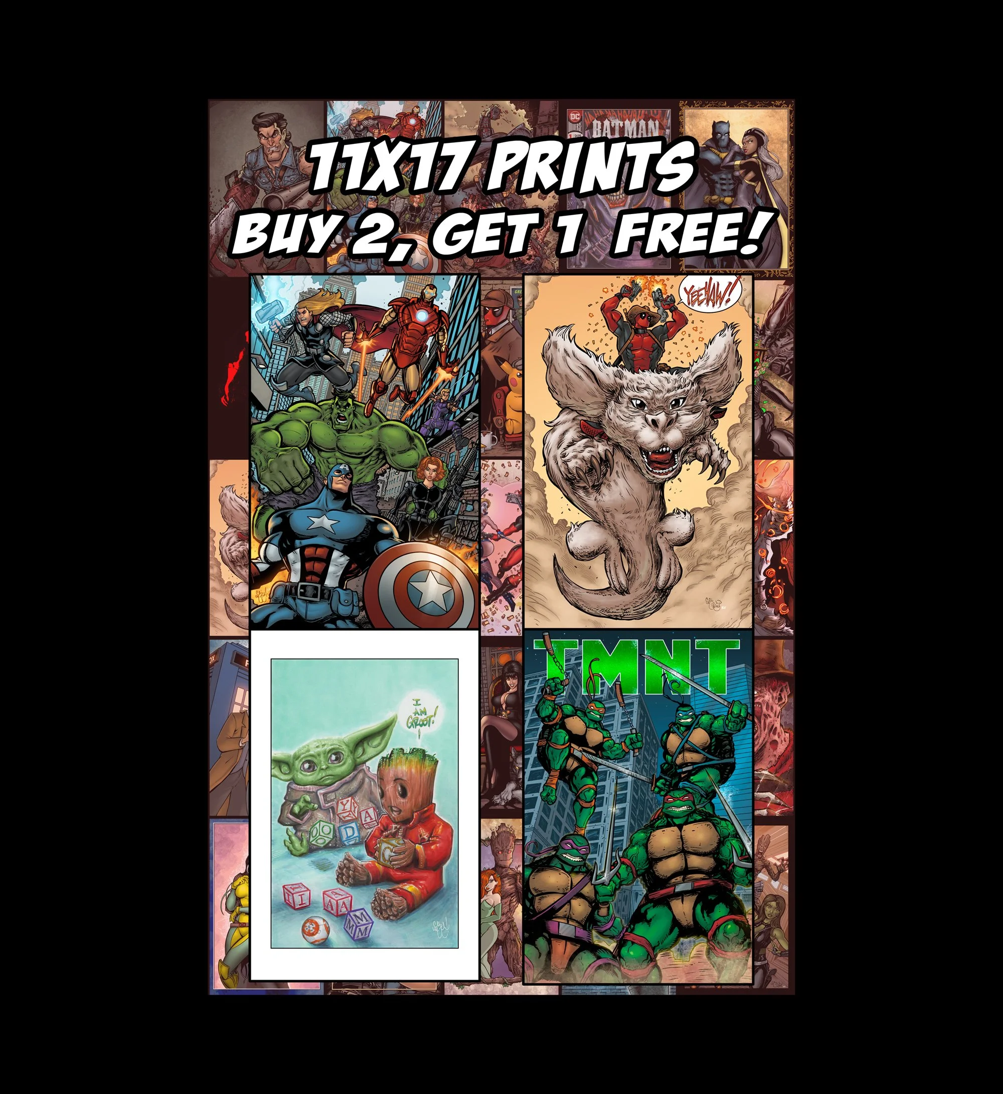 11x17 SIGNED PRINT 75 OPTIONS TO CHOOSE FROM!
