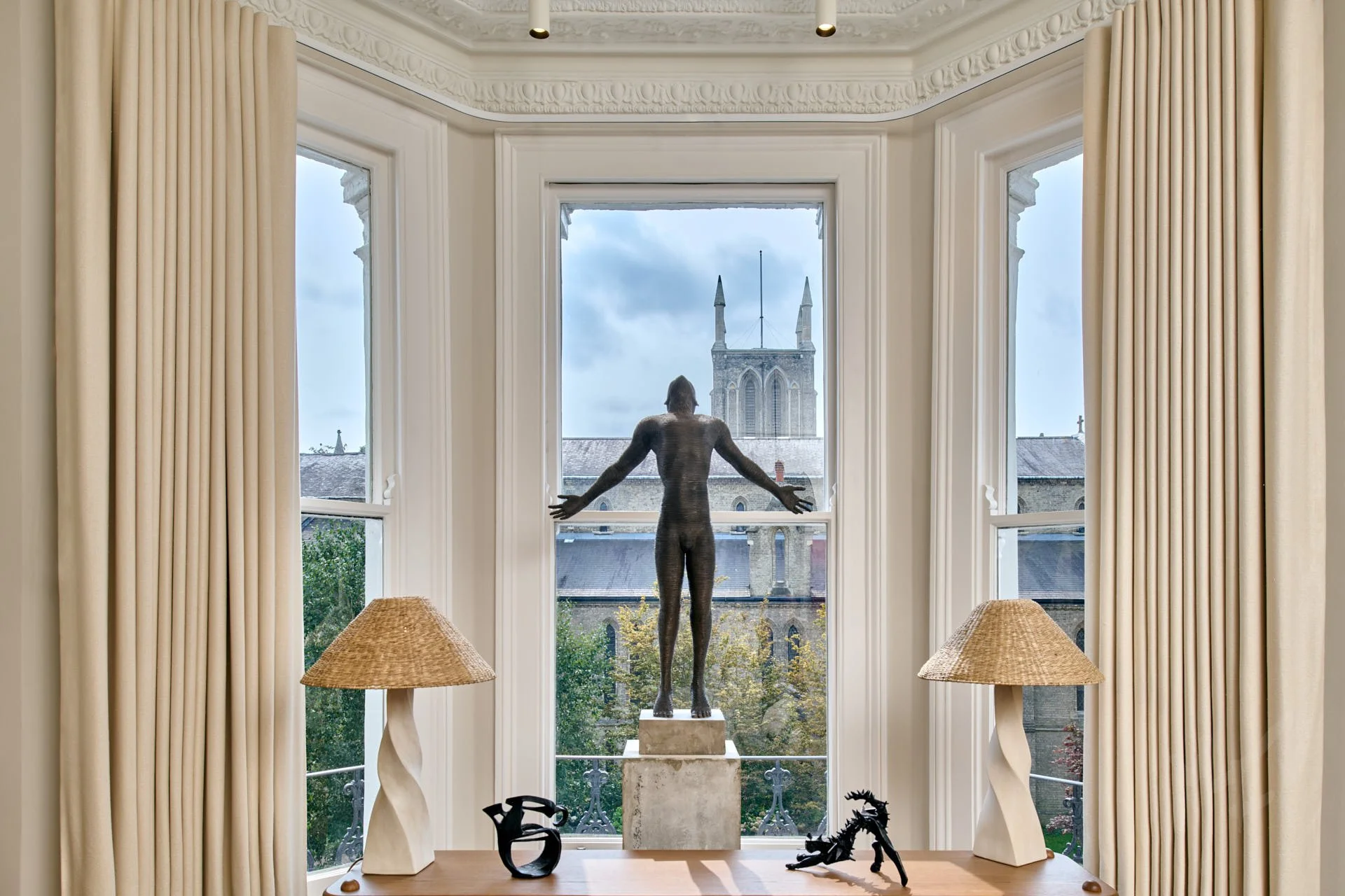 Styled interior of a London home prepared for professional property photography - Marco Joe Fazio STUDIO