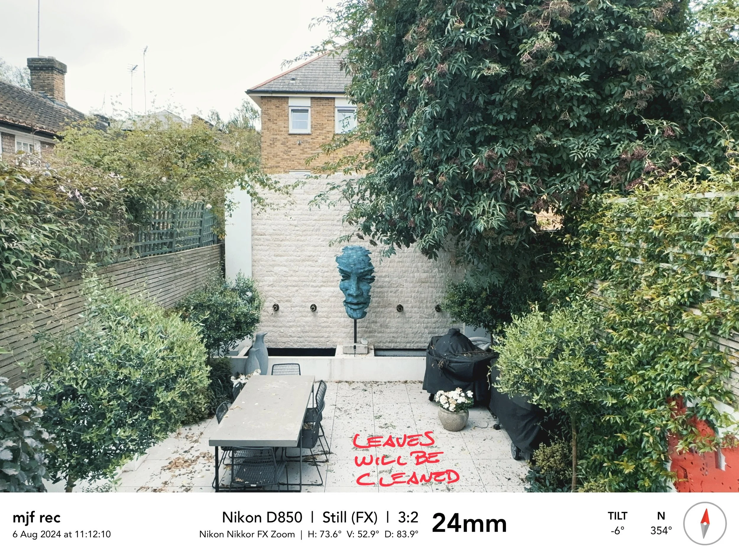 Reconnaissance photo with styling and camera annotations - Marco Joe Fazio SPACE