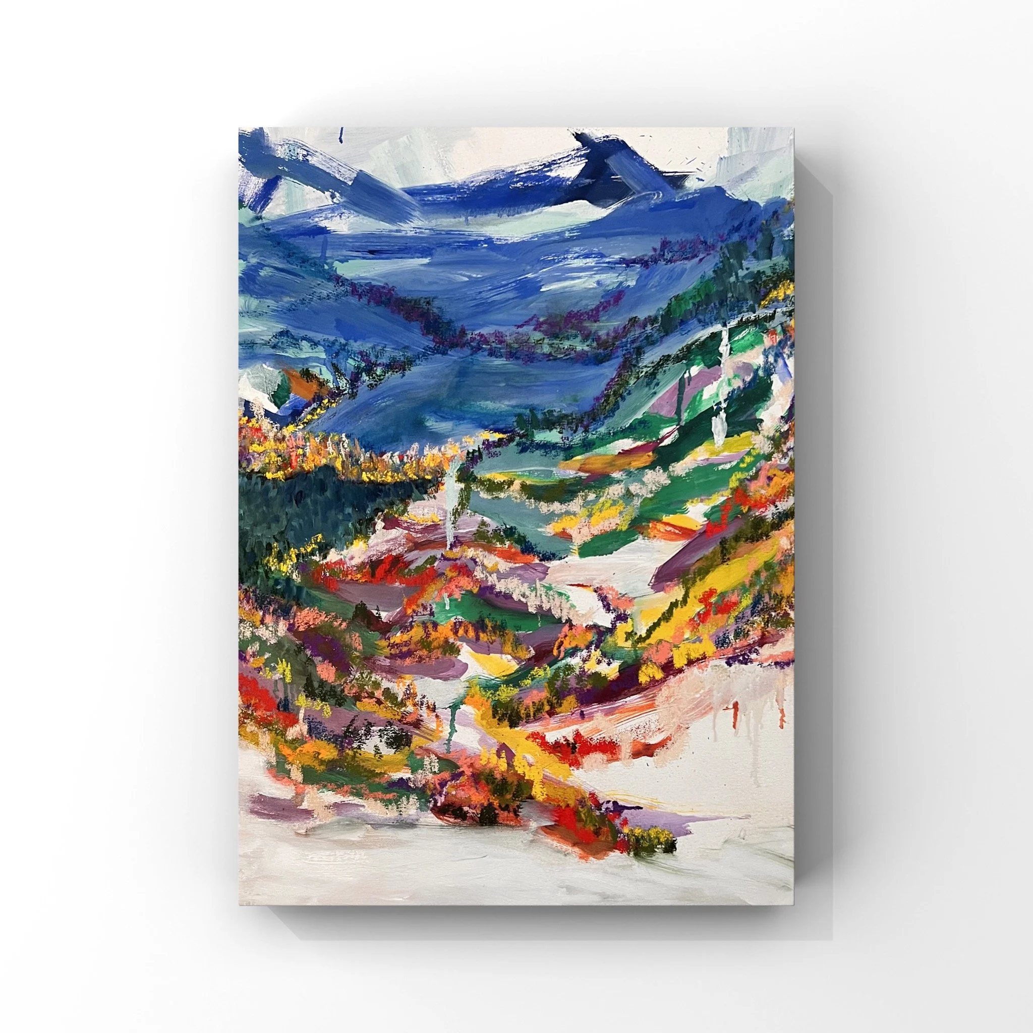 We were always saying goodbye,2022, 24" x 30", Oil and pastel on canvas