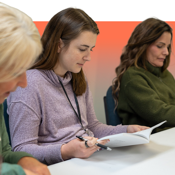 Women studying the Bible