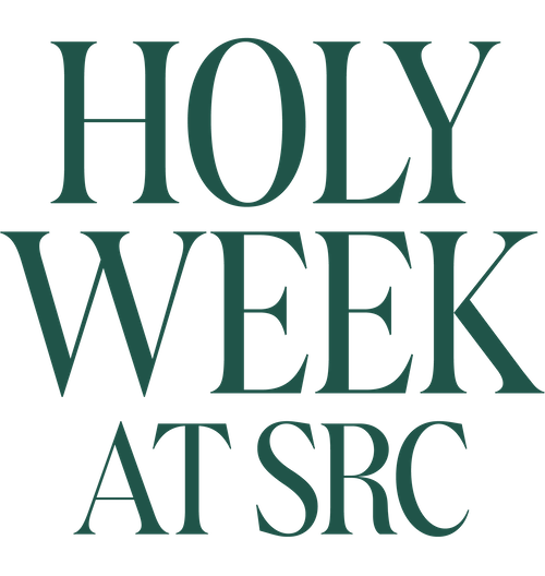 Holy Week at Spanish River Church in Green Lettering