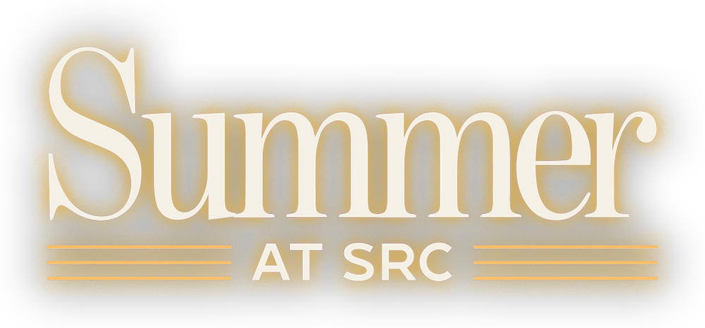 Glowing white text that says "Summer at SRC"