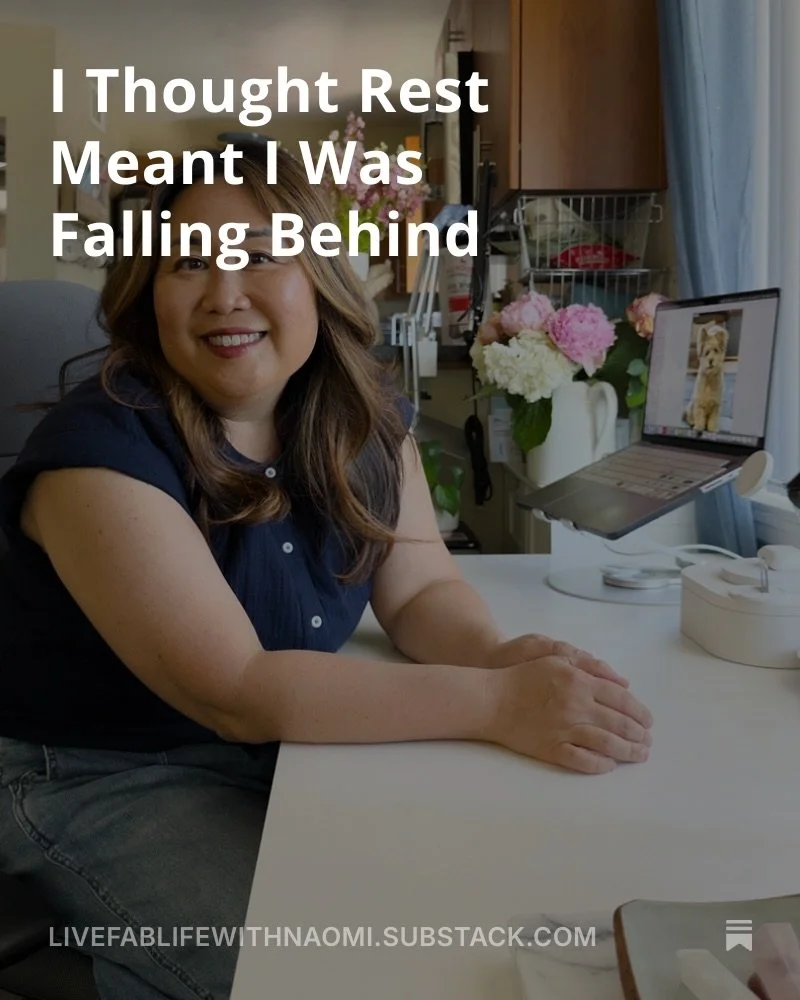 I thought rest meant I was falling behind.

After nine weeks of progressive weight training, I took a cutback week and switched to yoga only. The guilt was immediate.

Even though I teach people about energy and listening to their bodies, I was still