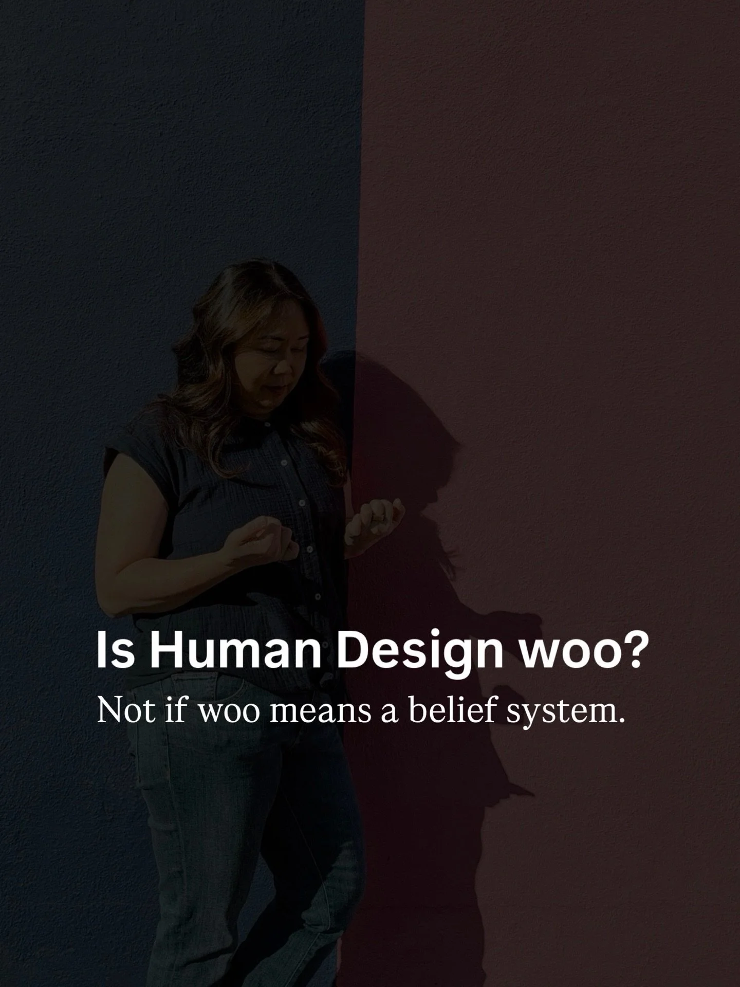 Is Human Design woo? It depends on what you mean by &ldquo;woo.&rdquo; I talk about it in a new essay on Substack.

↳ Link in bio.
