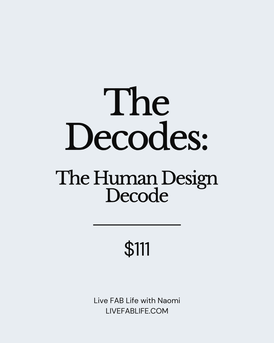 The Human Design Decode