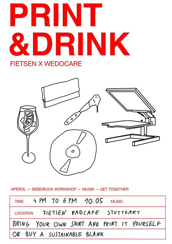 Printing & Drinking - Fietsen X Wedocare