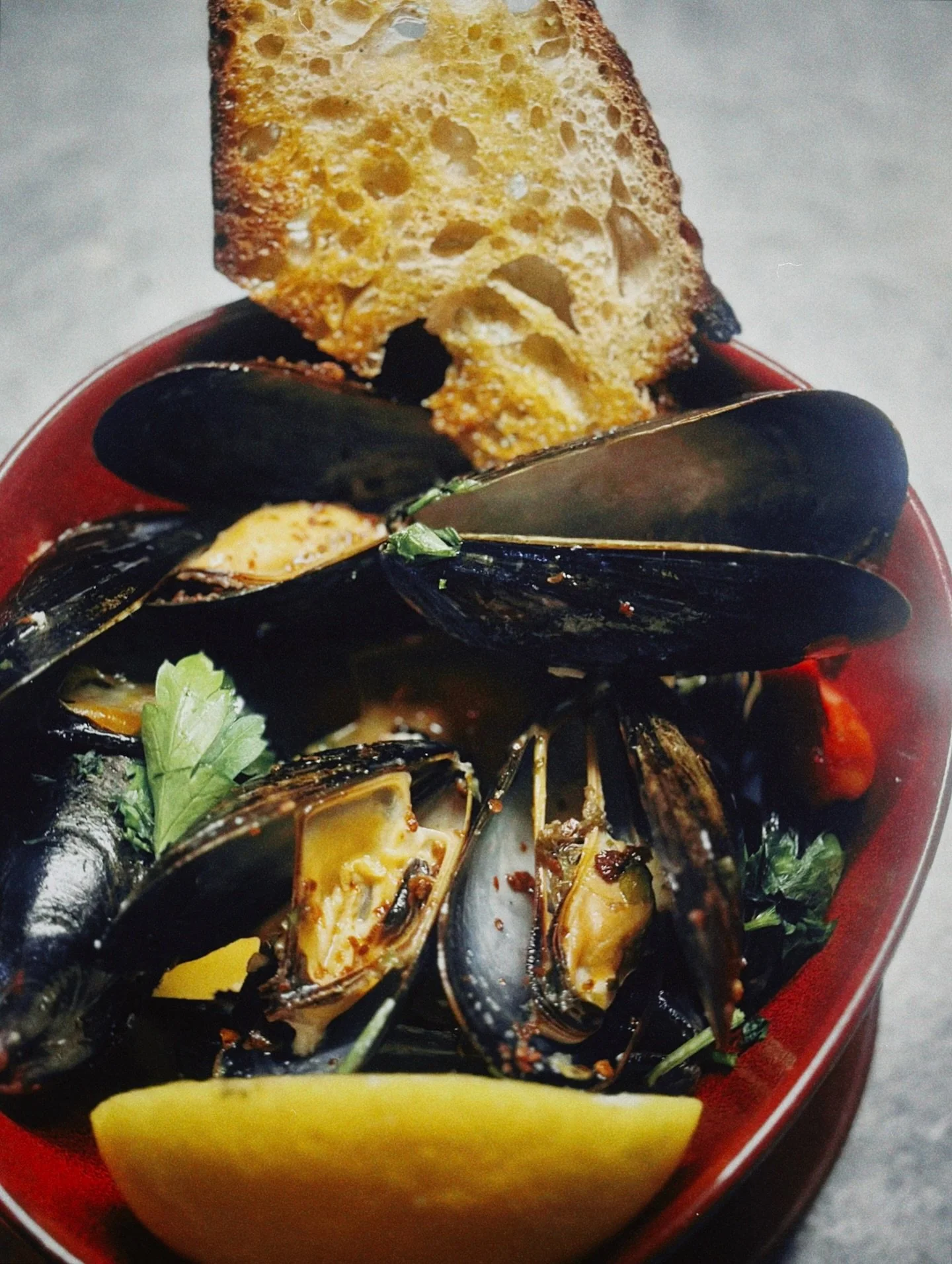 NEW SPECIALS 
Steamed Mussels | white wine, butter, Calabrian chili
Farfalle with Romesco | crispy prosciutto, cherry tomatoes, dill