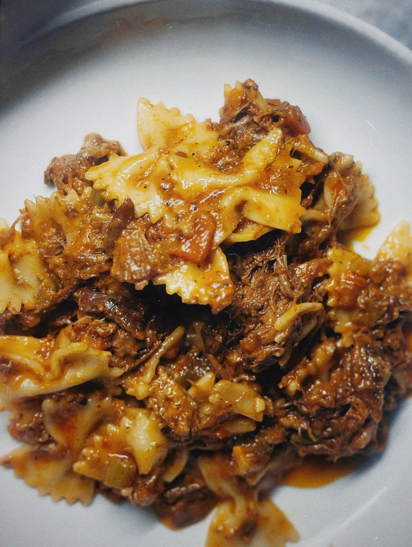 Valentina Bolognese | duck, tomato, farfalle, pecorino