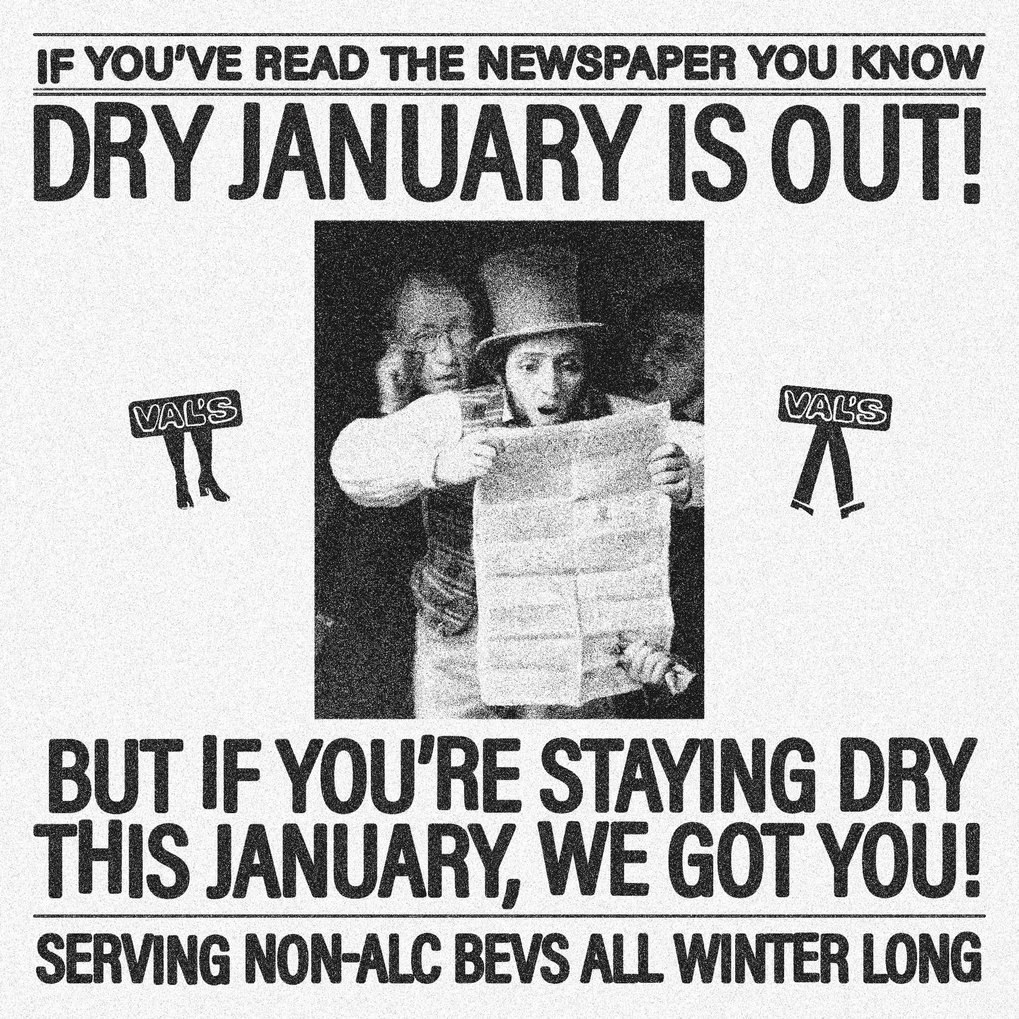 There&rsquo;s only 2 weeks left of January&hellip; if you&rsquo;re staying dry, we got you covered; if you&rsquo;re ready to break, we got martinis