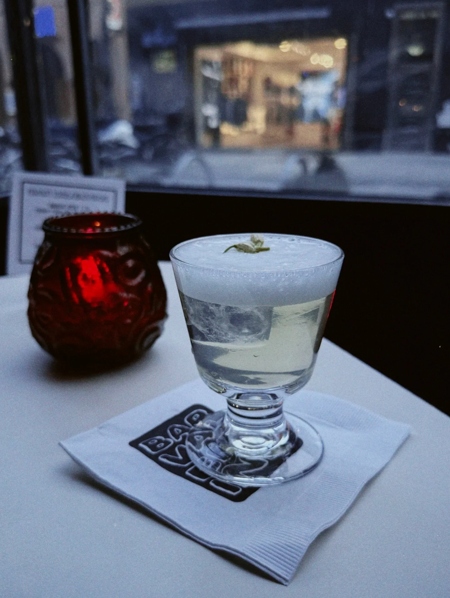 Like a Vesper | vodka, gin, cocchi americano, nonino, jasmine, lemon, clarified milk