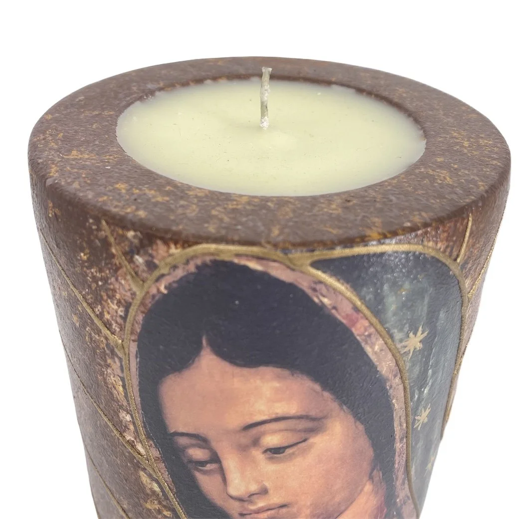Virgen de Guadalupe Praying Candle — Fiesta McAllen