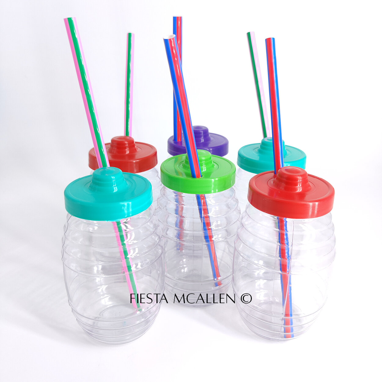 Mexican Style Plastic Barrel with Straw and Lid - Traditional Vitroleros in  Assorted Colors for Authentic Mexican Fiestas - Perfect for Serving Aguas  Frescas - Available in 16oz and 32oz Packs