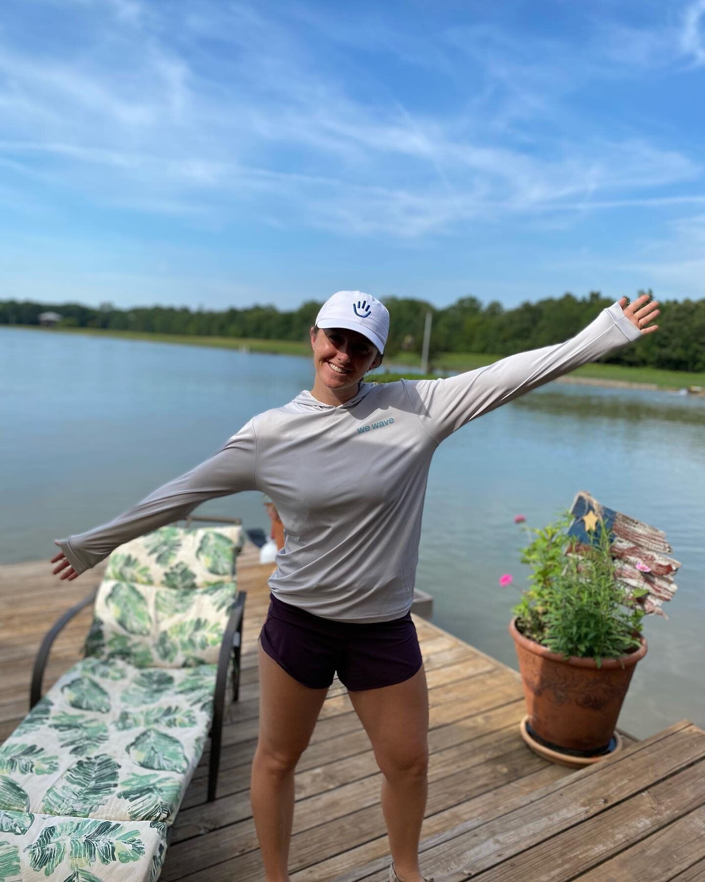 When you&rsquo;re on the lake all day and need UPF 50+ to protect your skin, you wear a we wave sun hoody! 

Get 25% off with special code,  Brittanywaves! 

#wewavelife
#upf50 
#lakelifestyle 
#backtoschoolclothes