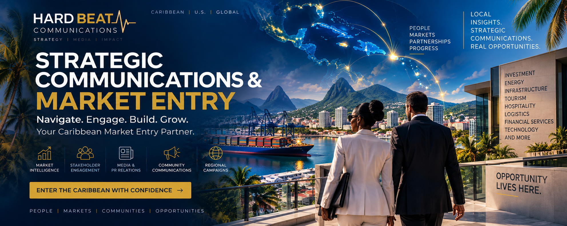 Caribbean strategic communications and market entry services by Hard Beat Communications