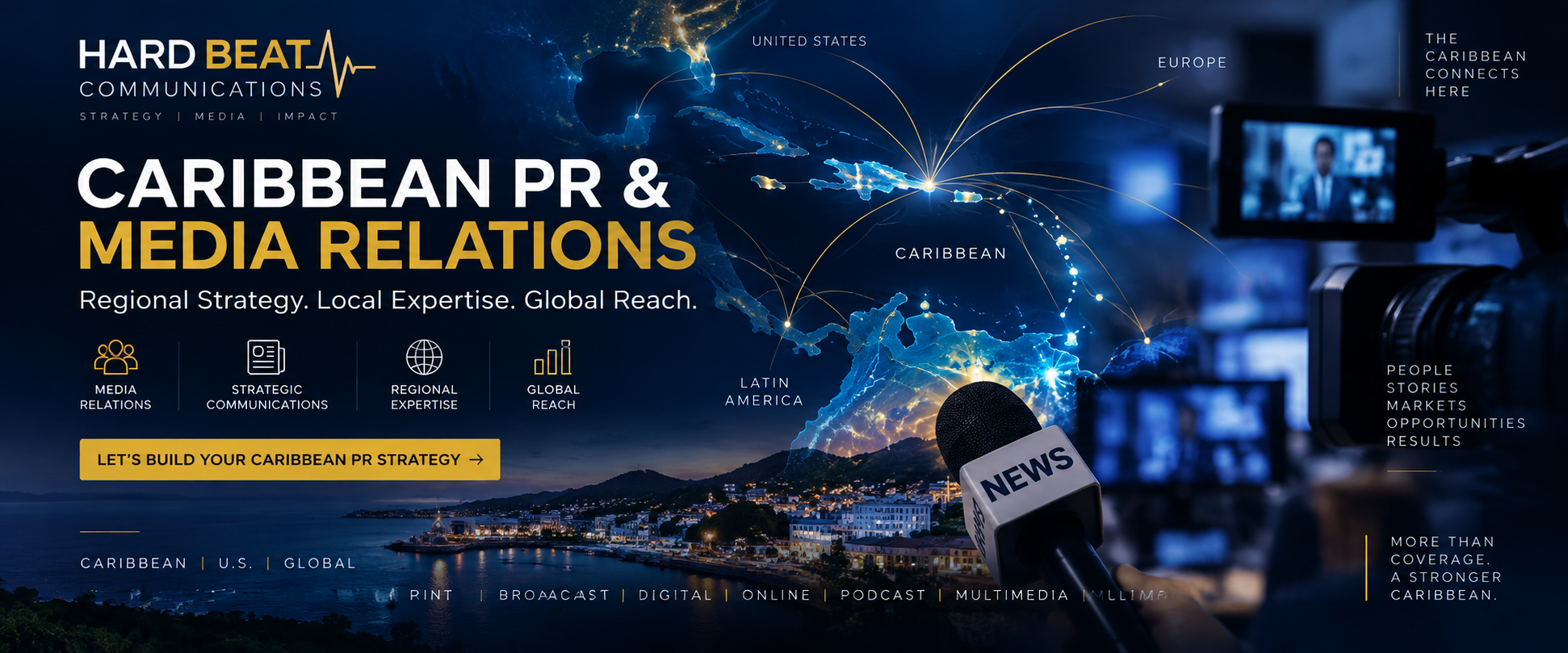 Caribbean PR and media relations services by Hard Beat Communications
