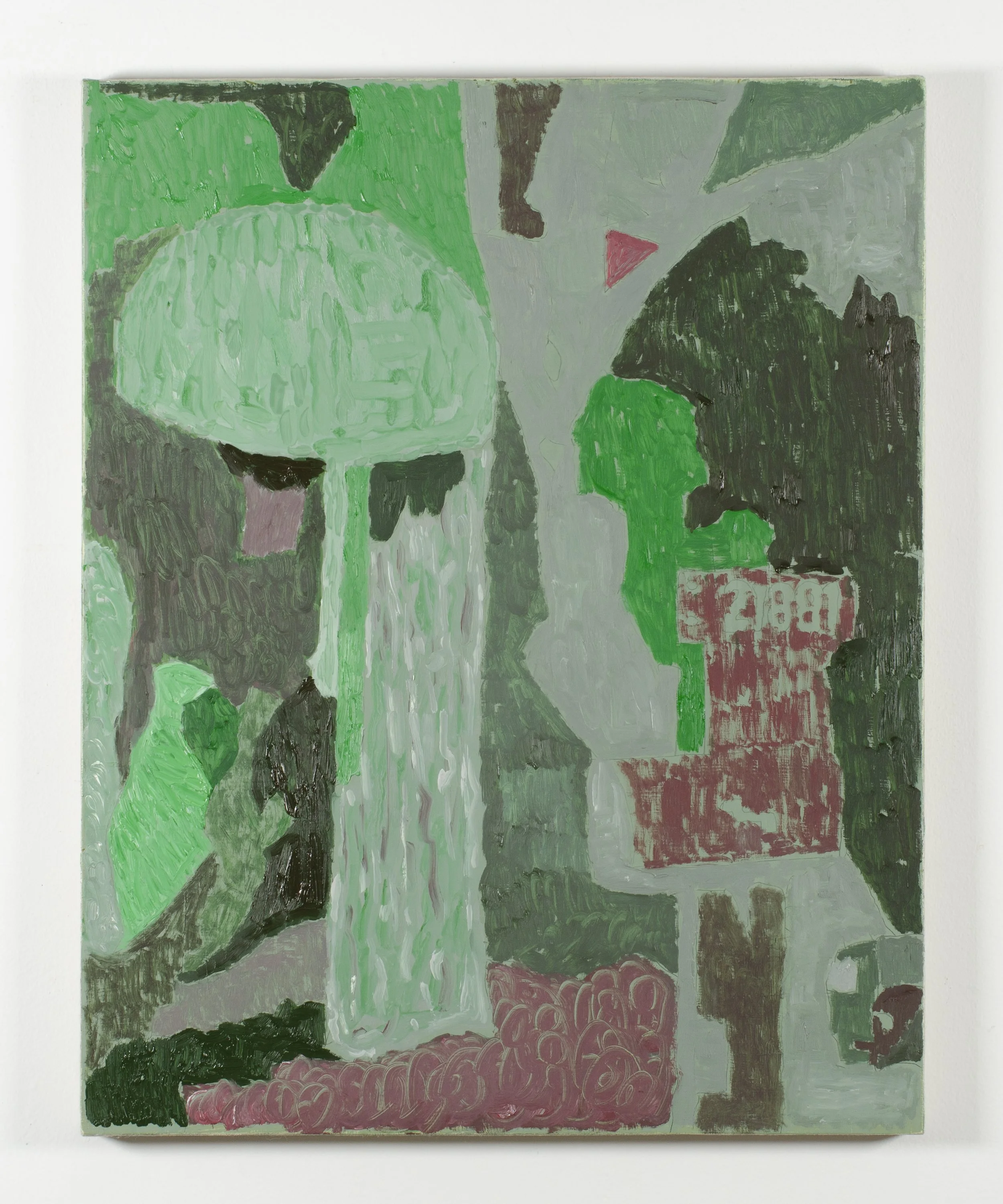 Hoop, 2025. Oil on linen-covered panel, 20" x 16"