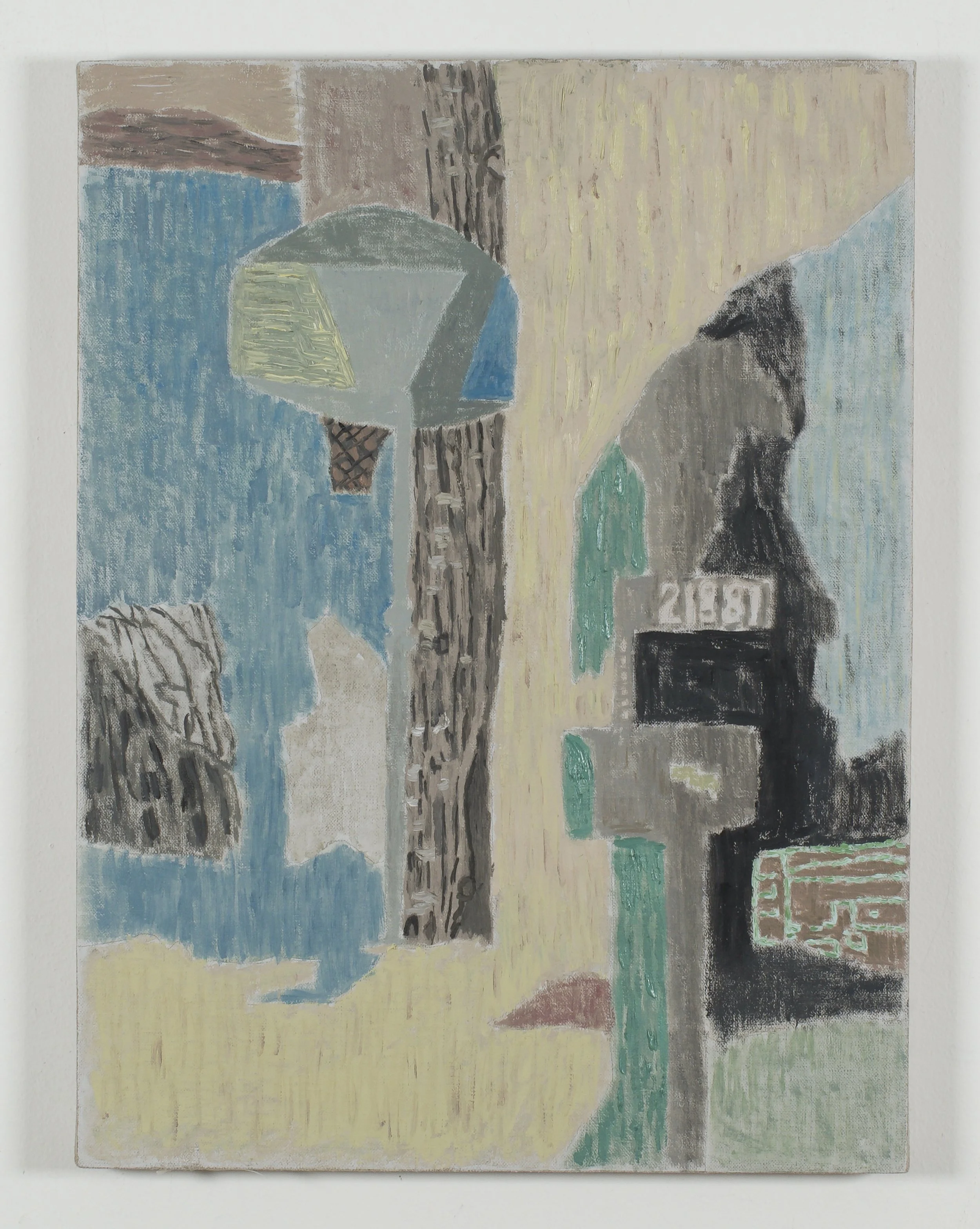 Hoop #2, Oil on linen-covered panel, 16" x 12"