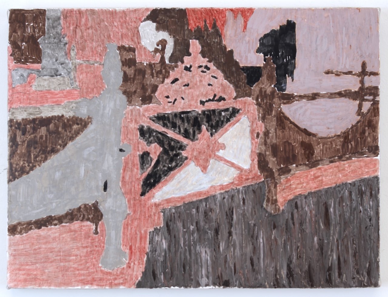 Family Plot, 2025. Egg tempera and oil on linen-covered panel, 9" x 12"