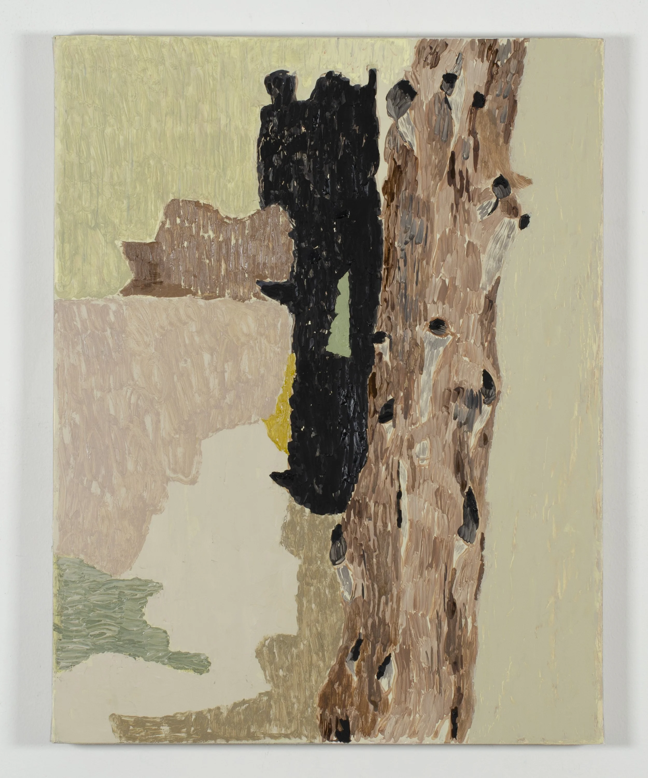 Knots, 2025. Egg tempera and oil on linen-covered panel, 18" x 14"