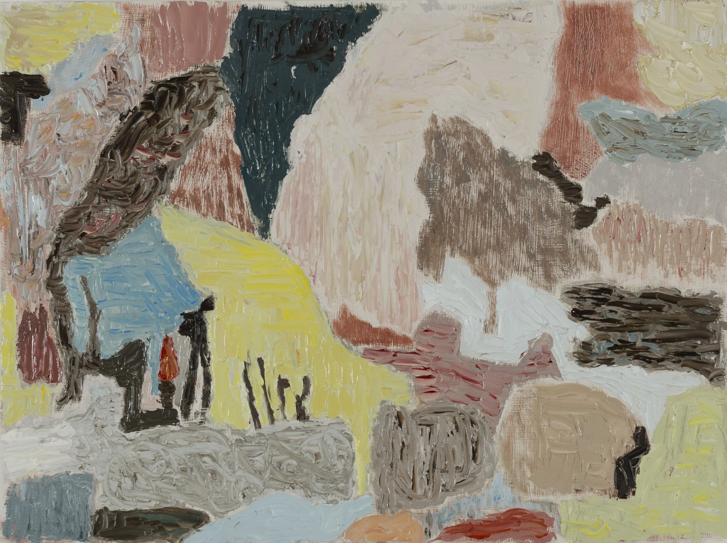 Shed, 2025. Oil on linen-covered panel, 9" x 12"