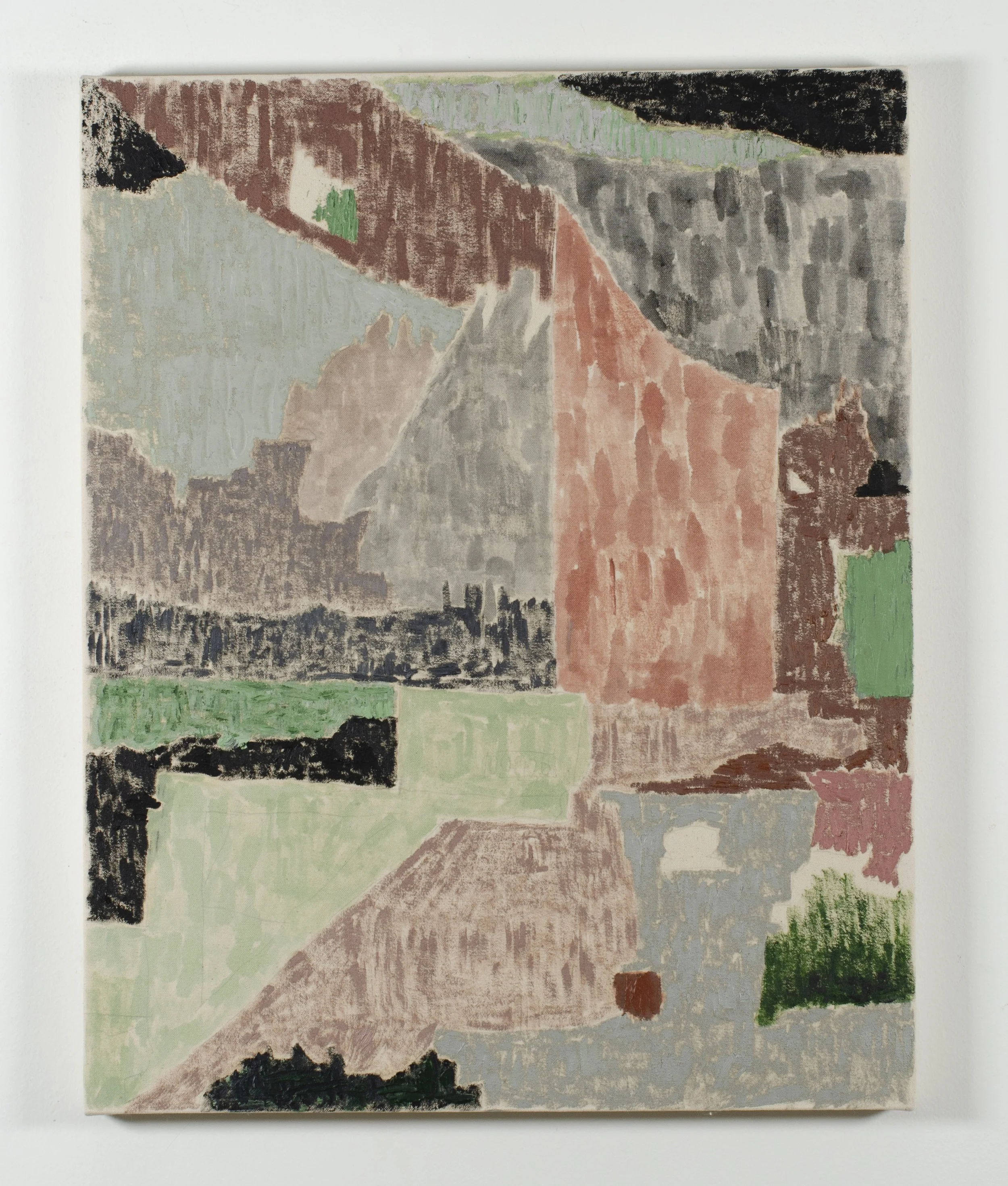 Flag, 2025. Oil on canvas-covered panel, 20" x 16"