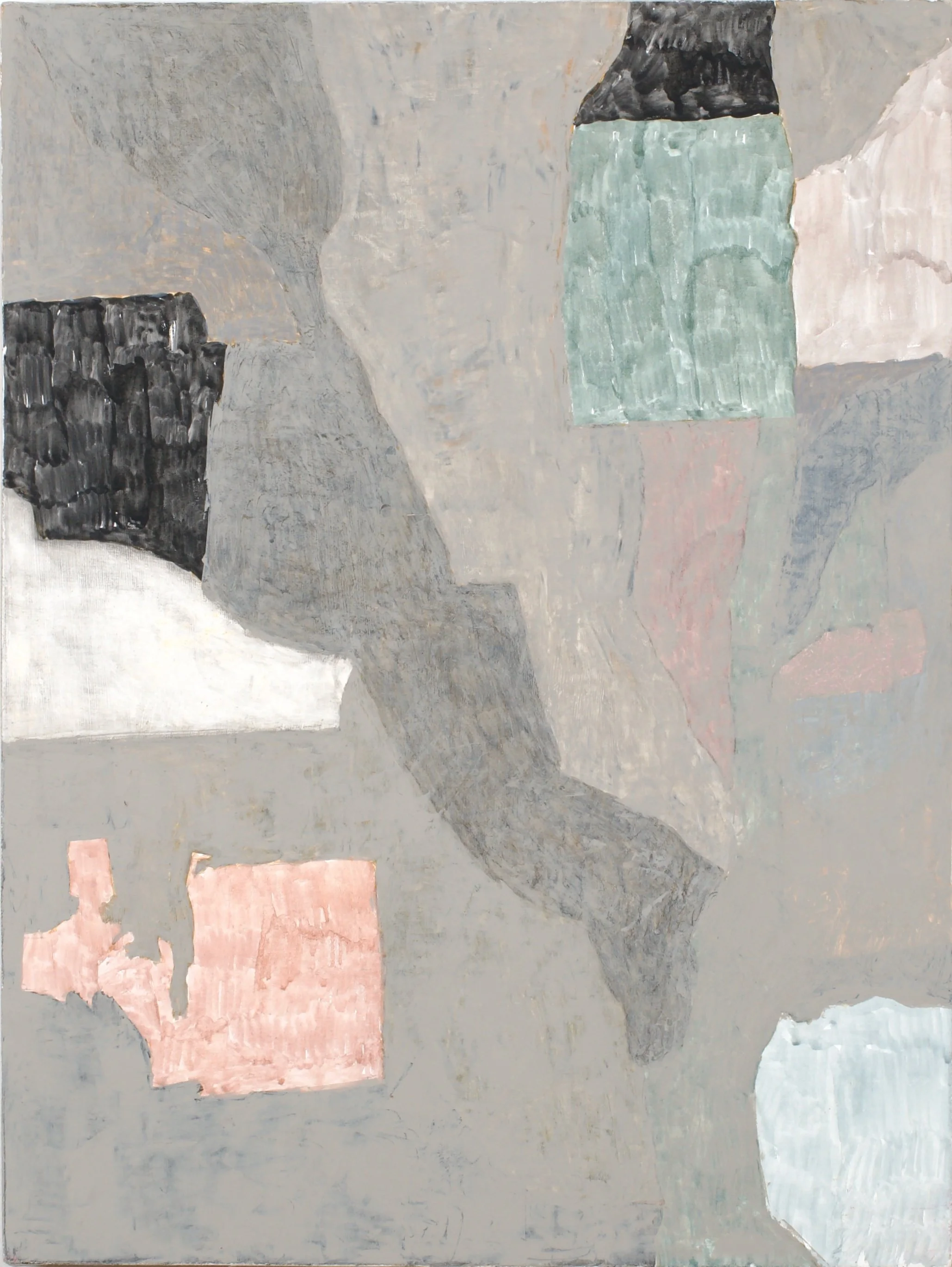 Air Conditioner, 2024. Egg tempera and oil on canvas-covered panel, 16" x 12"