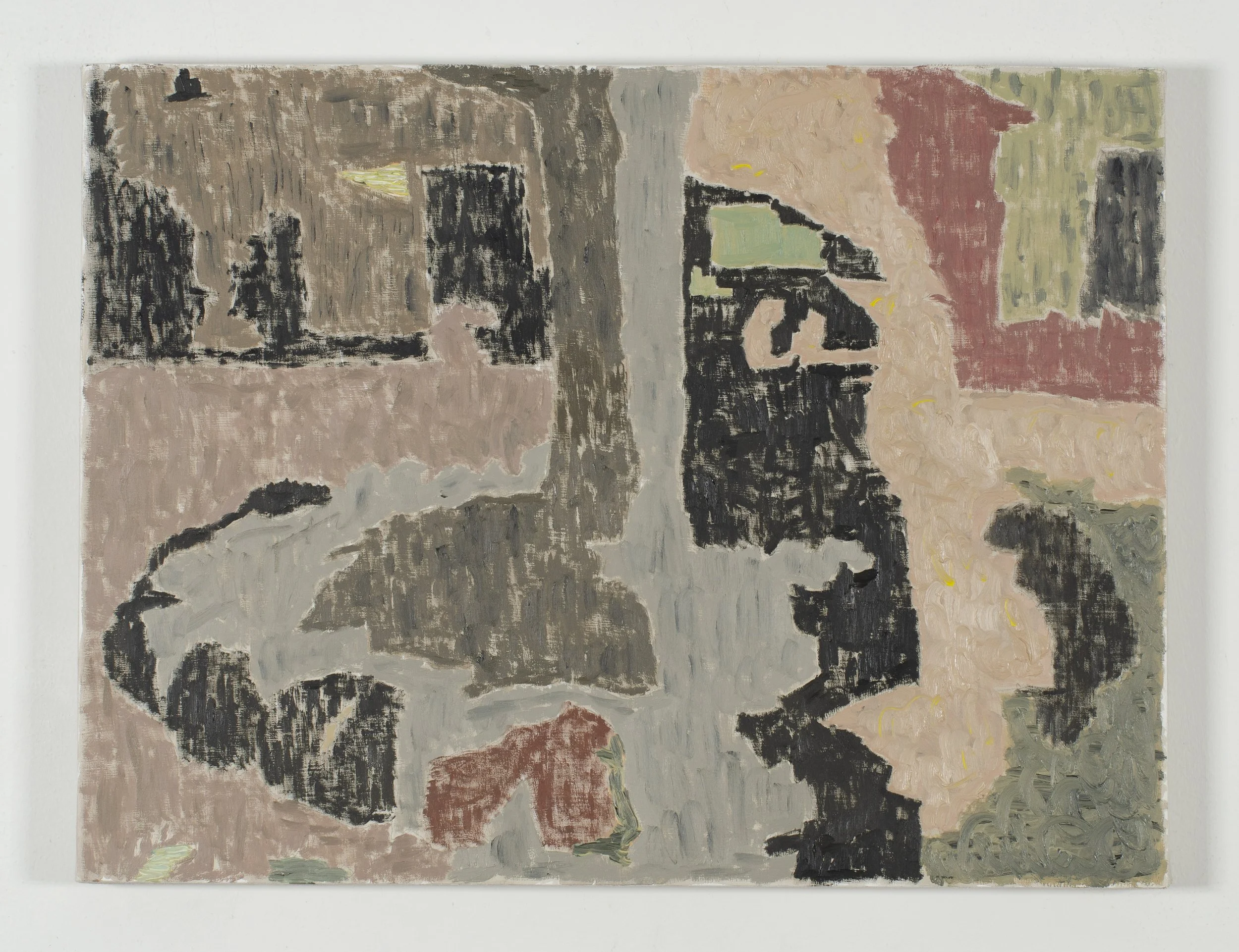 Stones, 2025. Oil on linen-covered panel, 12" x 16"