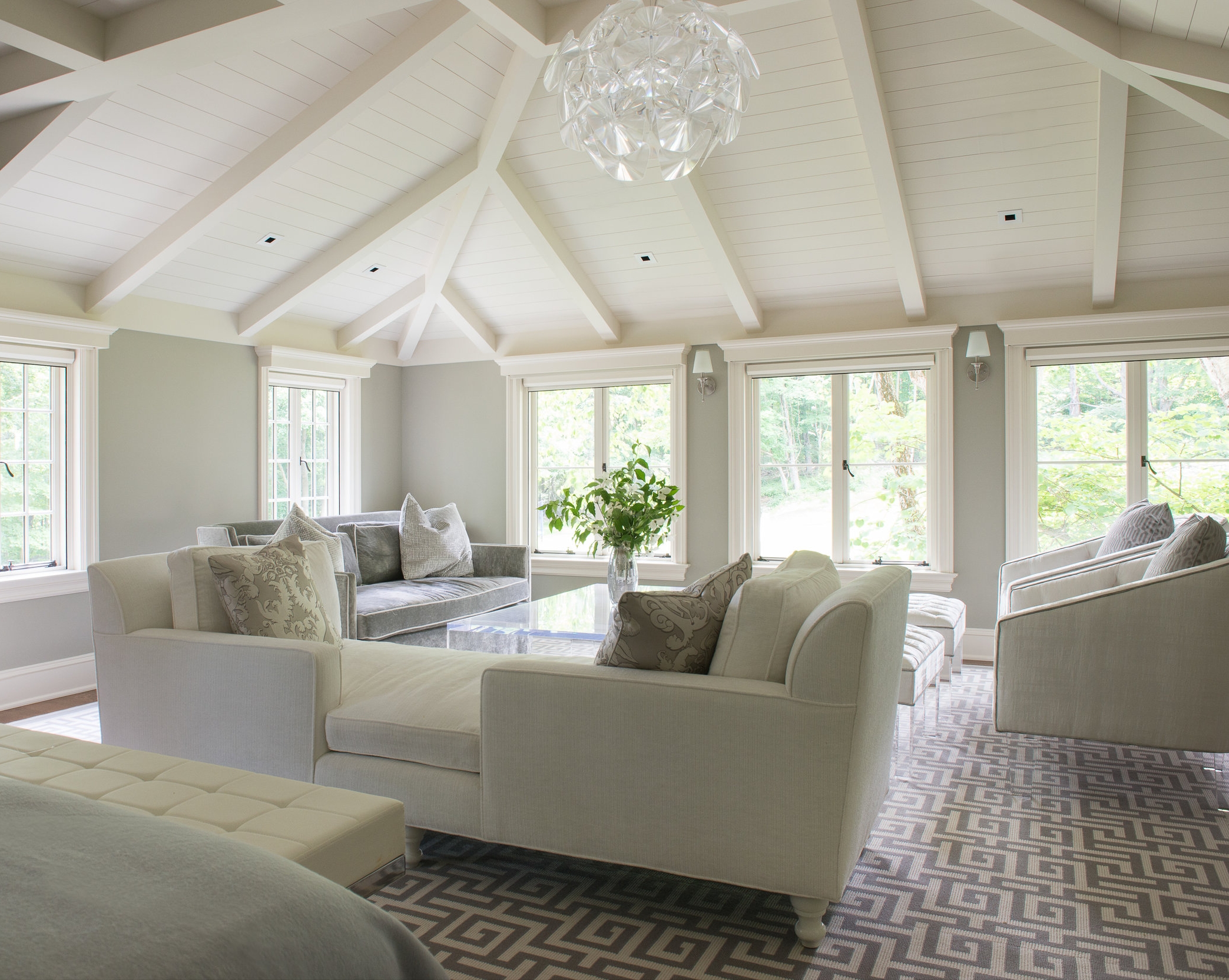 Titus Built - Sitting Room with Vaulted Ceiling