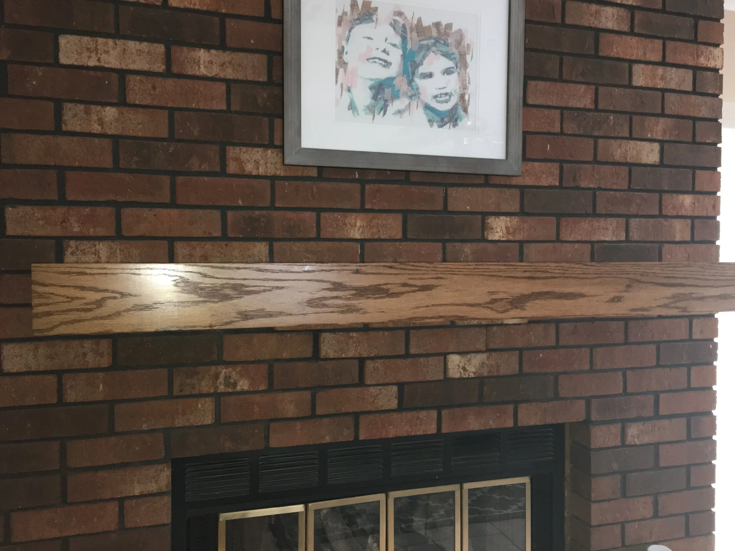 Custom Oak Mantle