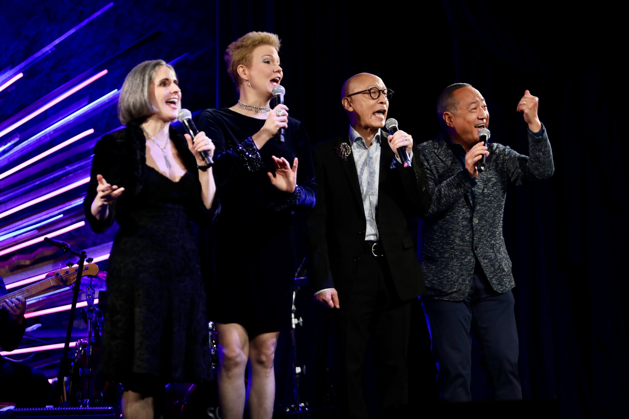Stephanie D'Abruzzo, Jennifer Barnhart, Francis Jue, and Alan Muraoka