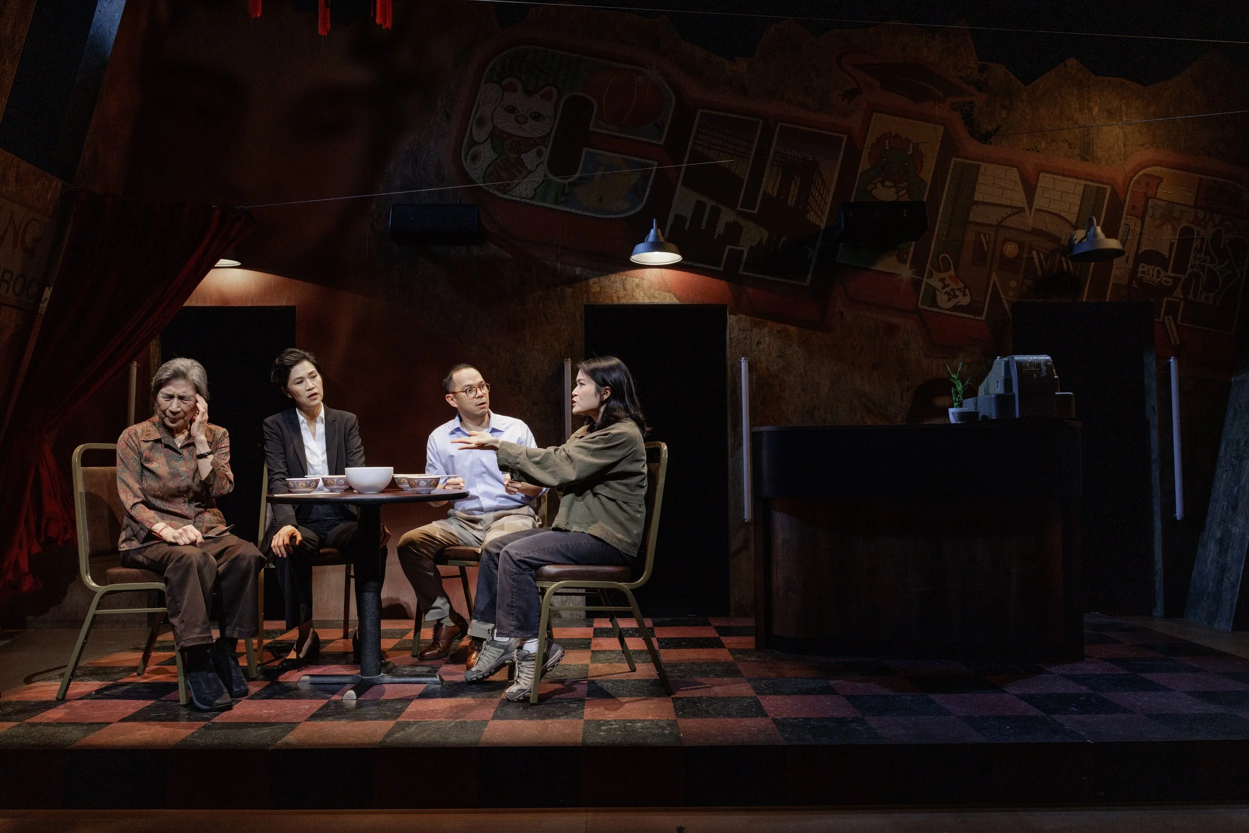 Pictured: Wai Ching Ho, Cindy Cheung, Jon Norman Schneider, and Amy Keum - Photo by James Leynse