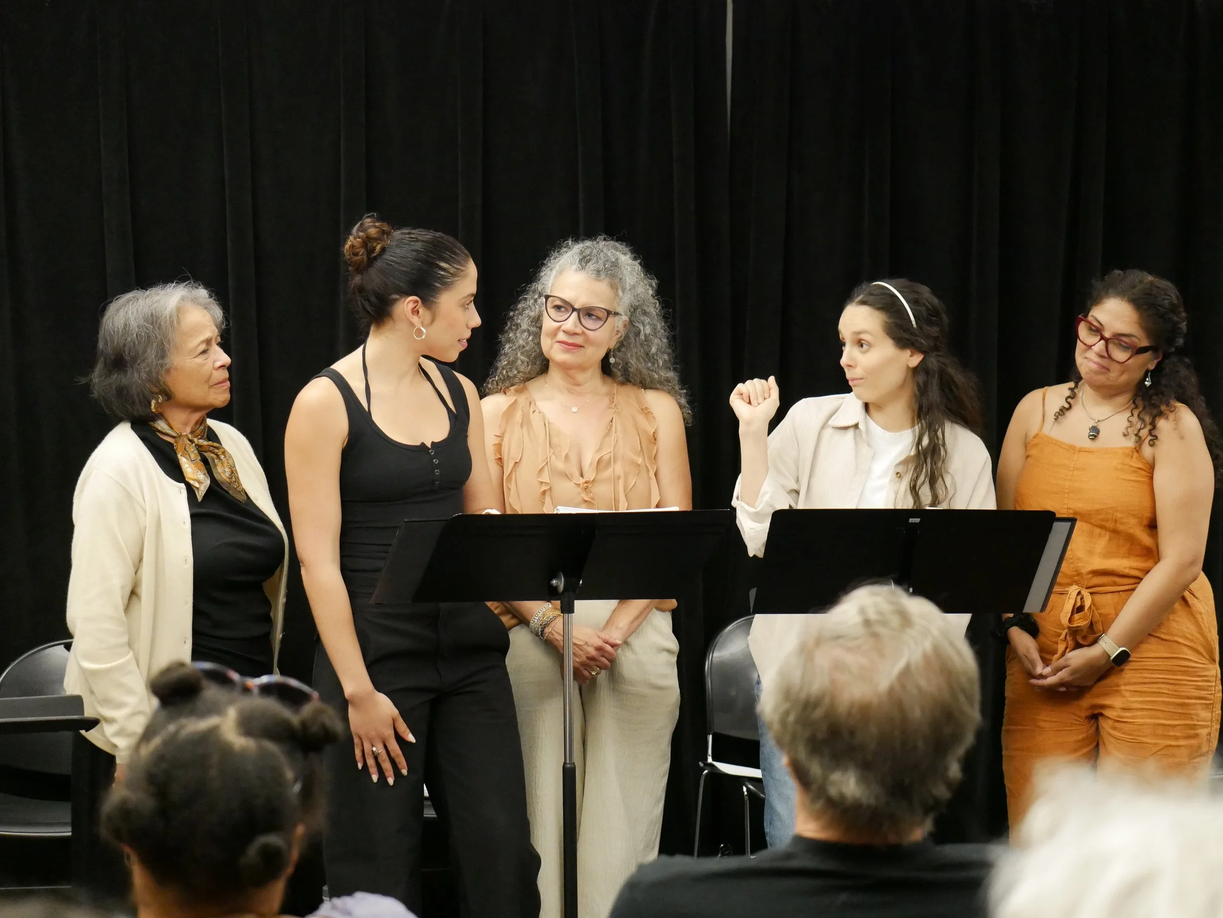 Pictured: Alma Martinez, Camila Moreno, Adriana Sevan, Andrea Morales, and Annie Henk