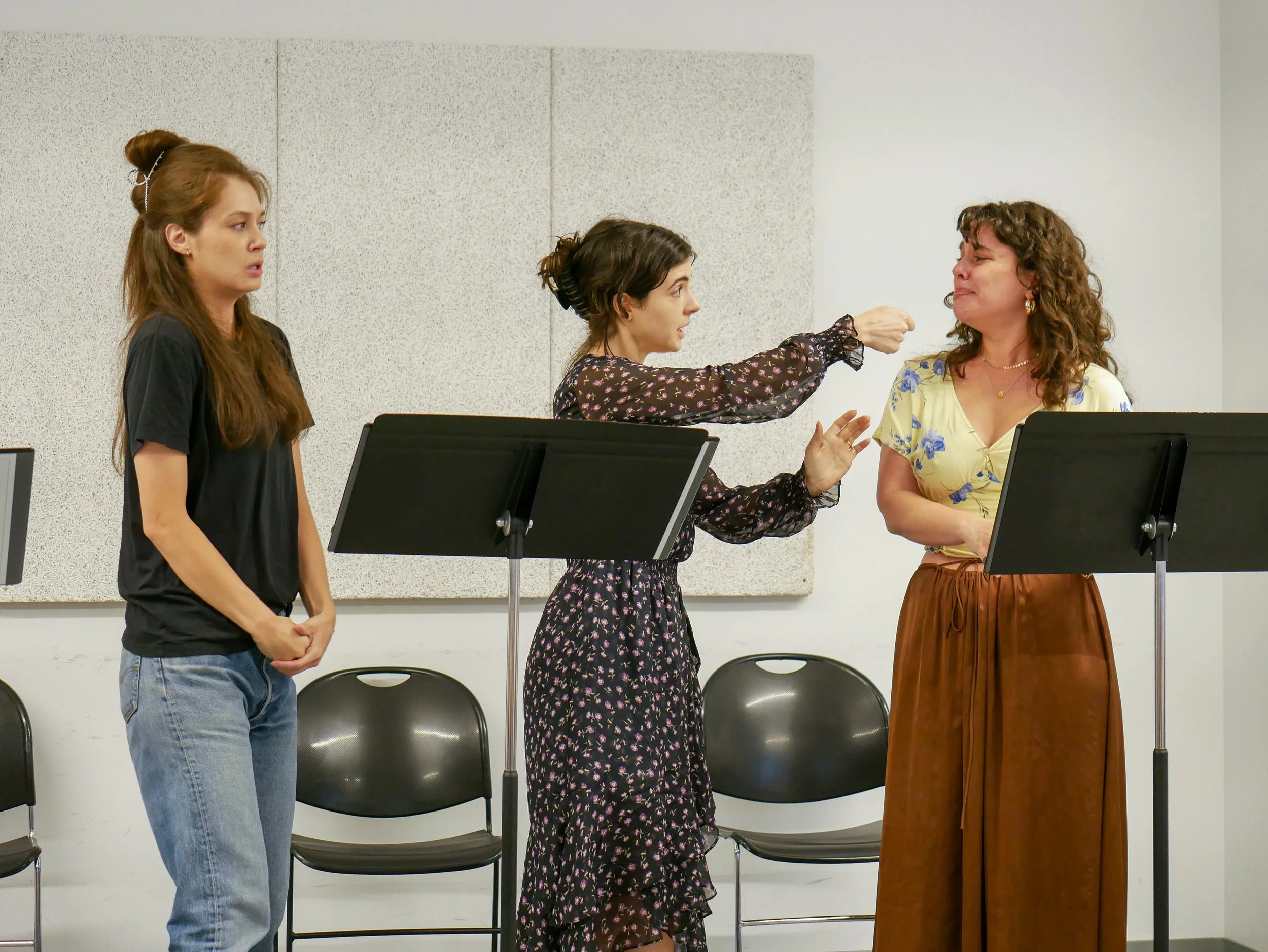 Pictured: Emma Kikue, Elise Kibler, and Karina Curet