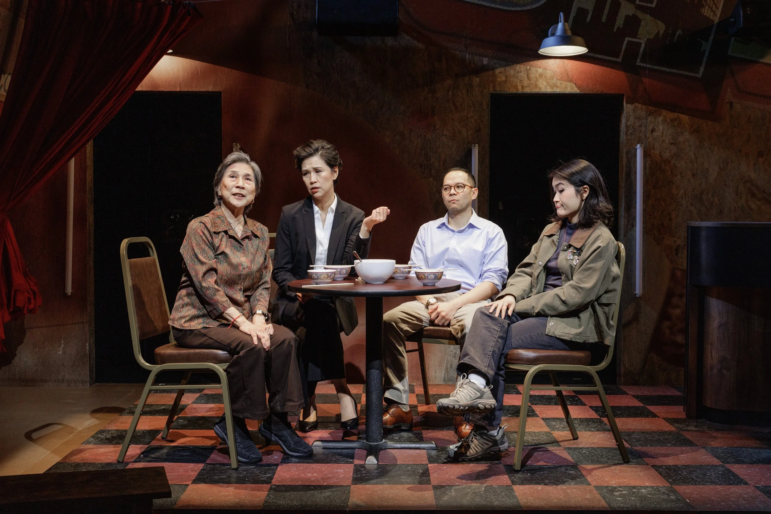 Pictured: Wai Ching Ho, Cindy Cheung, Jon Norman Schneider, and Amy Keum - Photo by James Leynse
