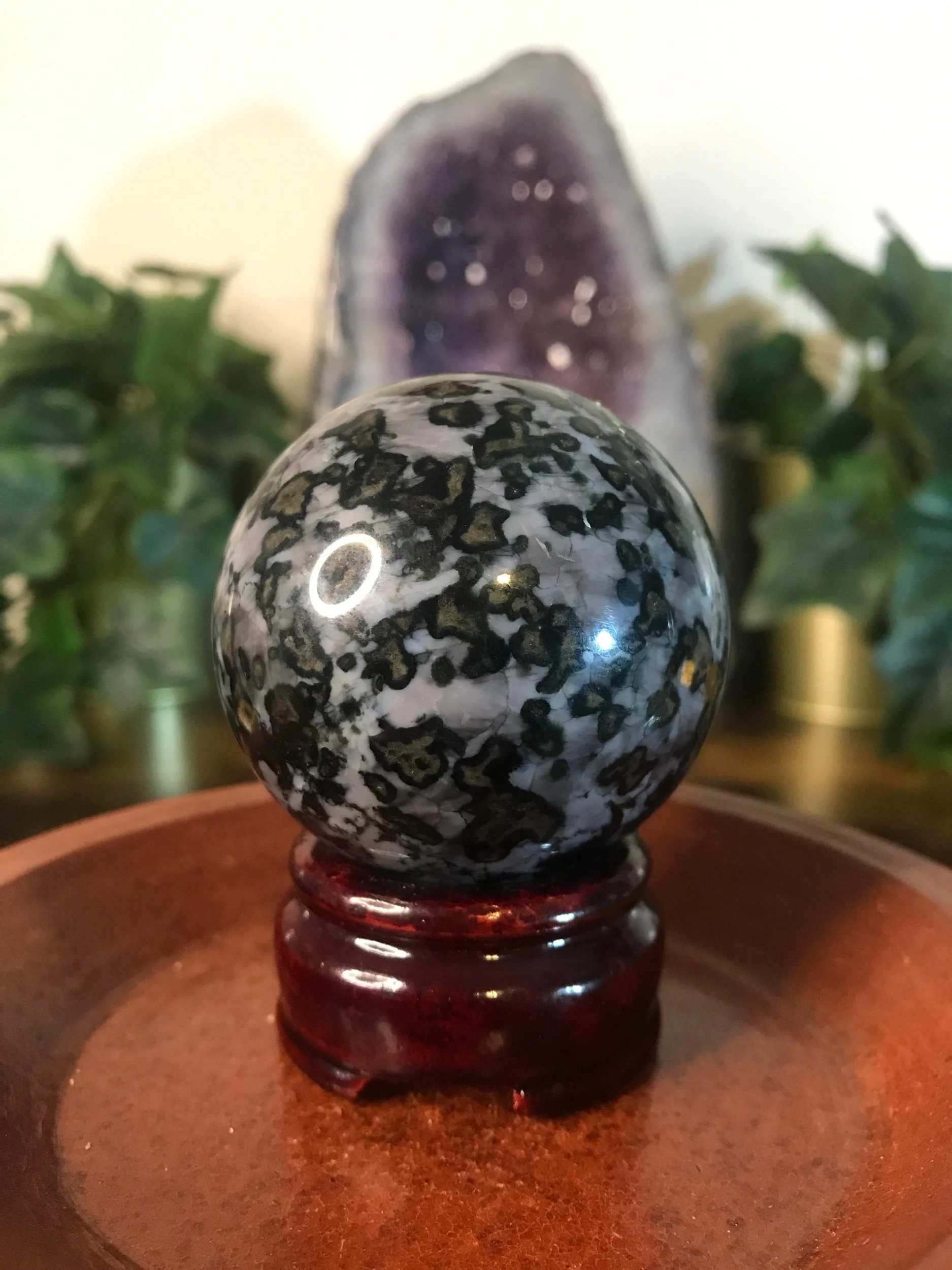 Mystic Merlinite ( Indigo Gabbro) Sphere