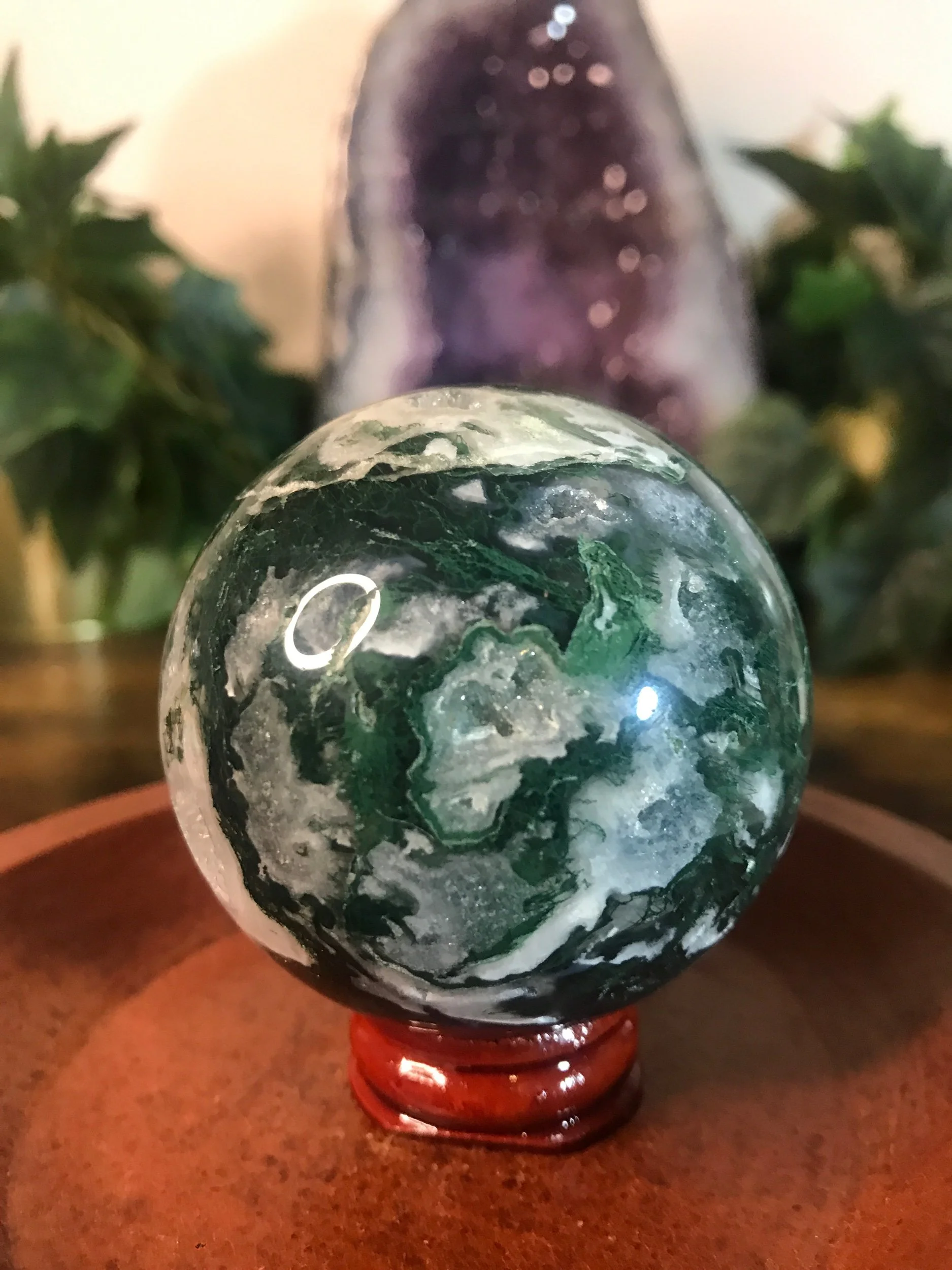 Moss Agate Sphere
