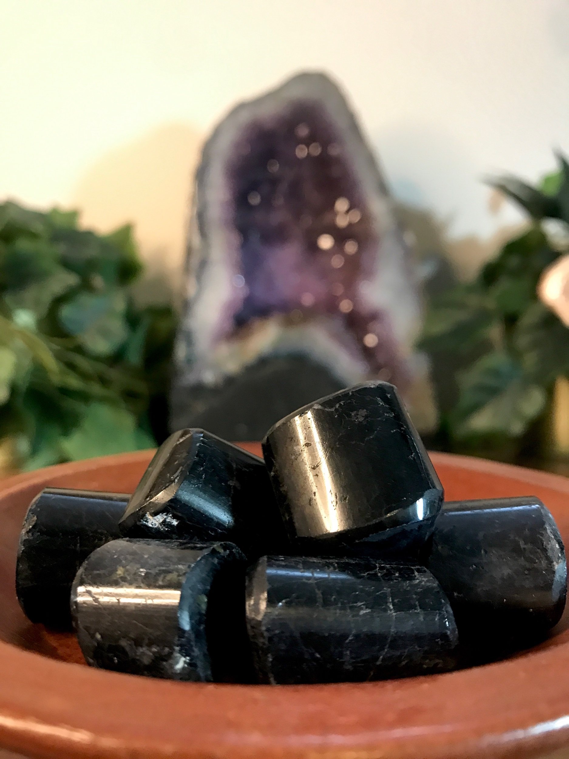 Black Tourmaline Tumbled Stones