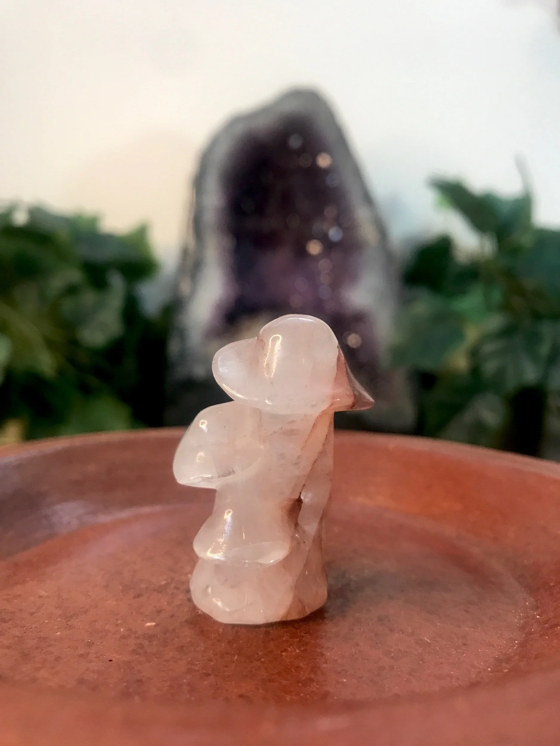 Fire Quartz Mushroom