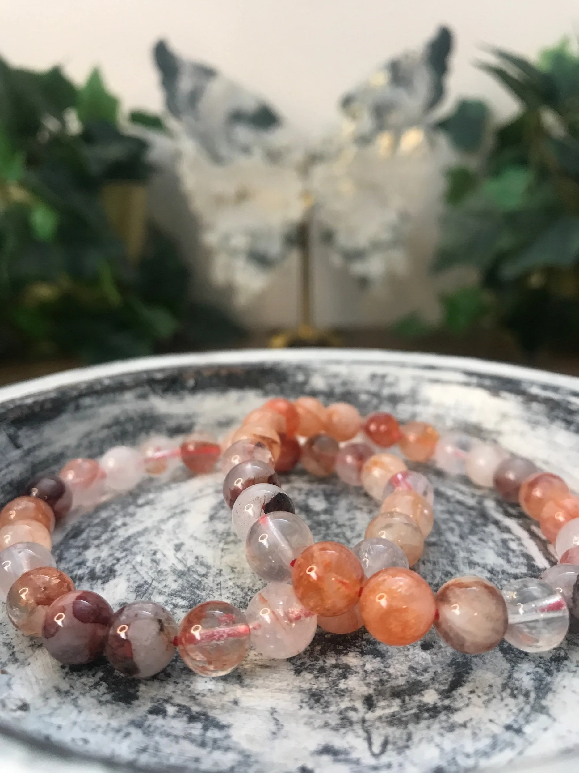 Fire Quartz 8mm Bracelet