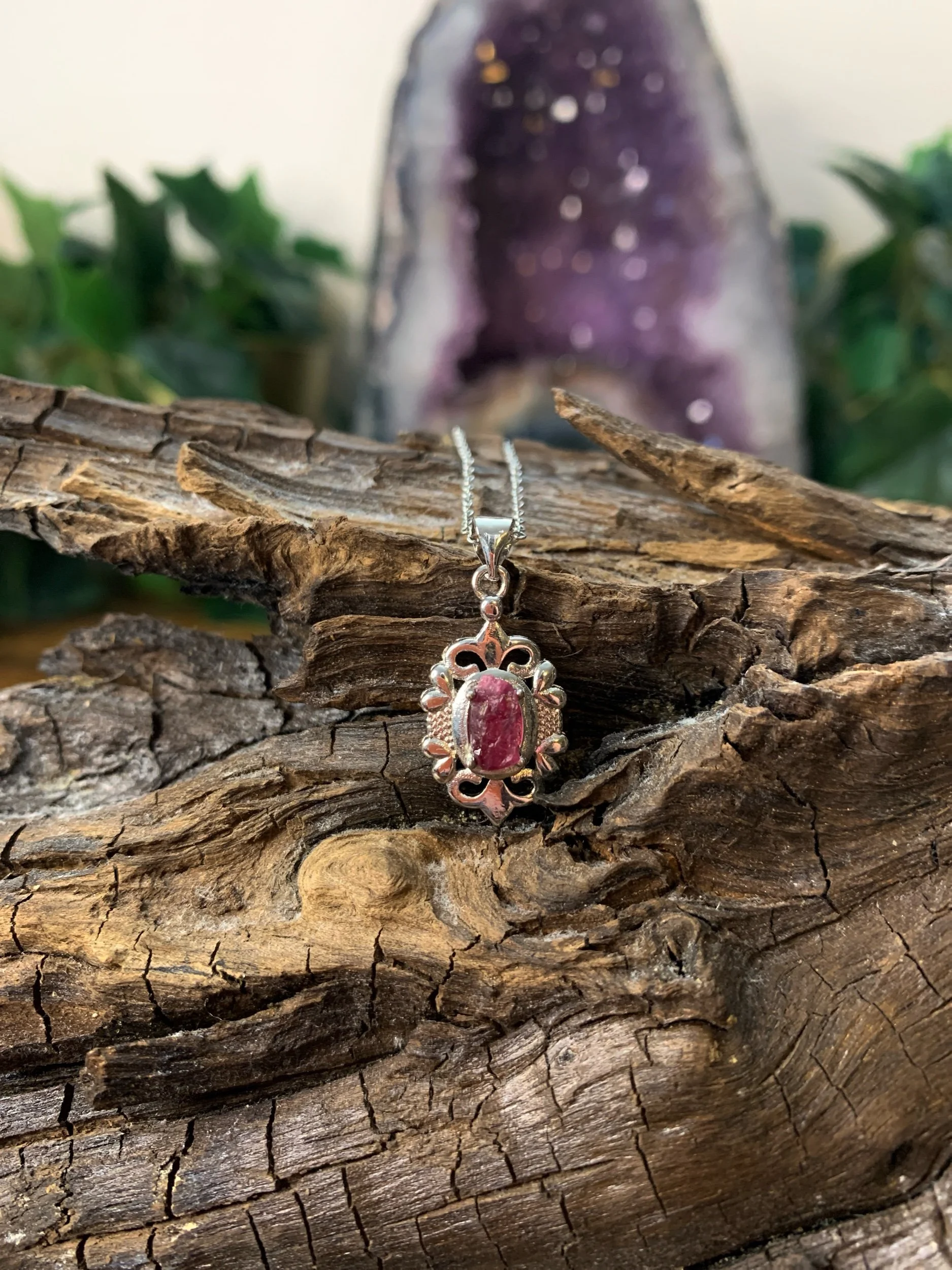 Pink Tourmaline Necklace