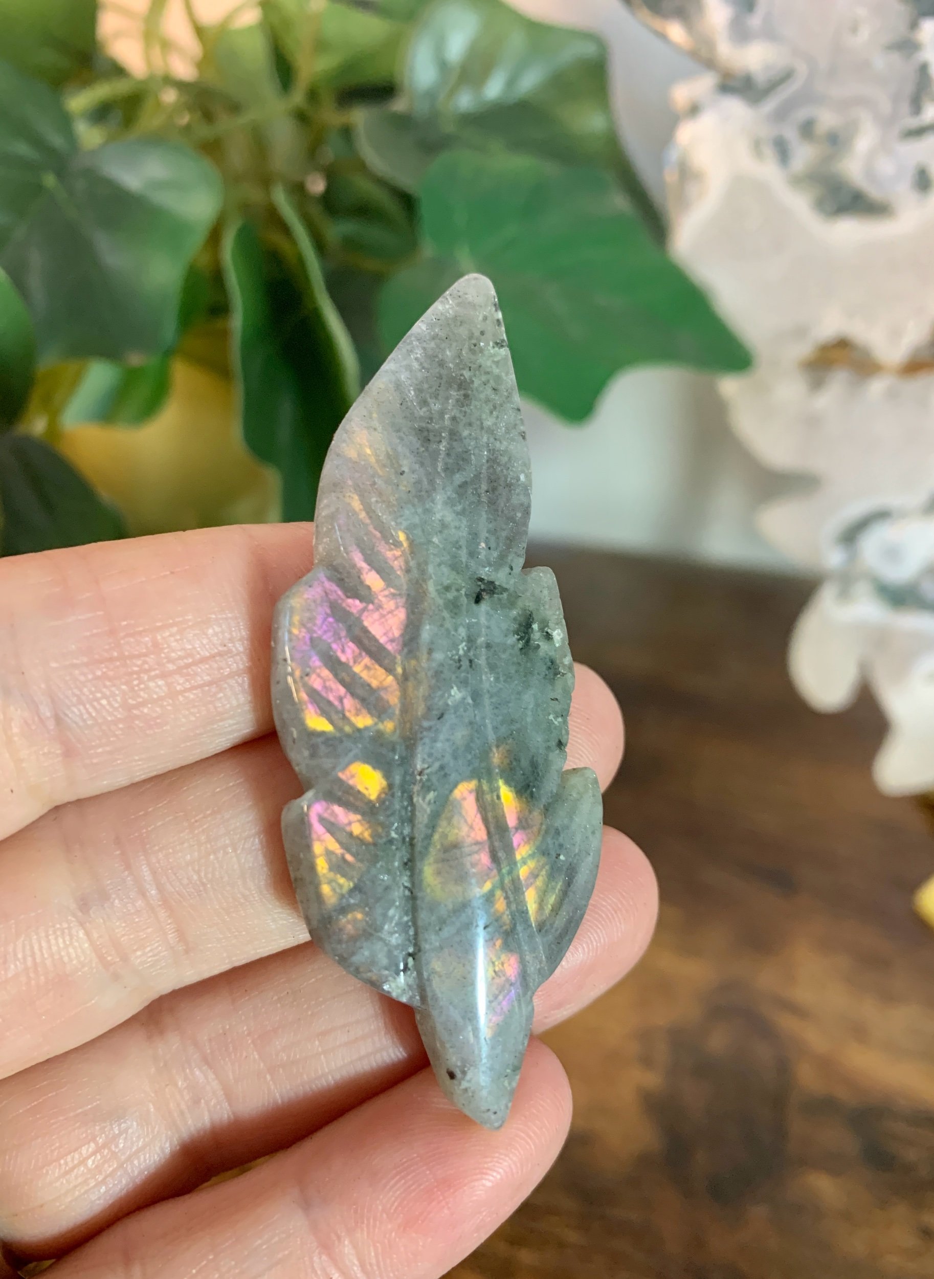 Labradorite Feather