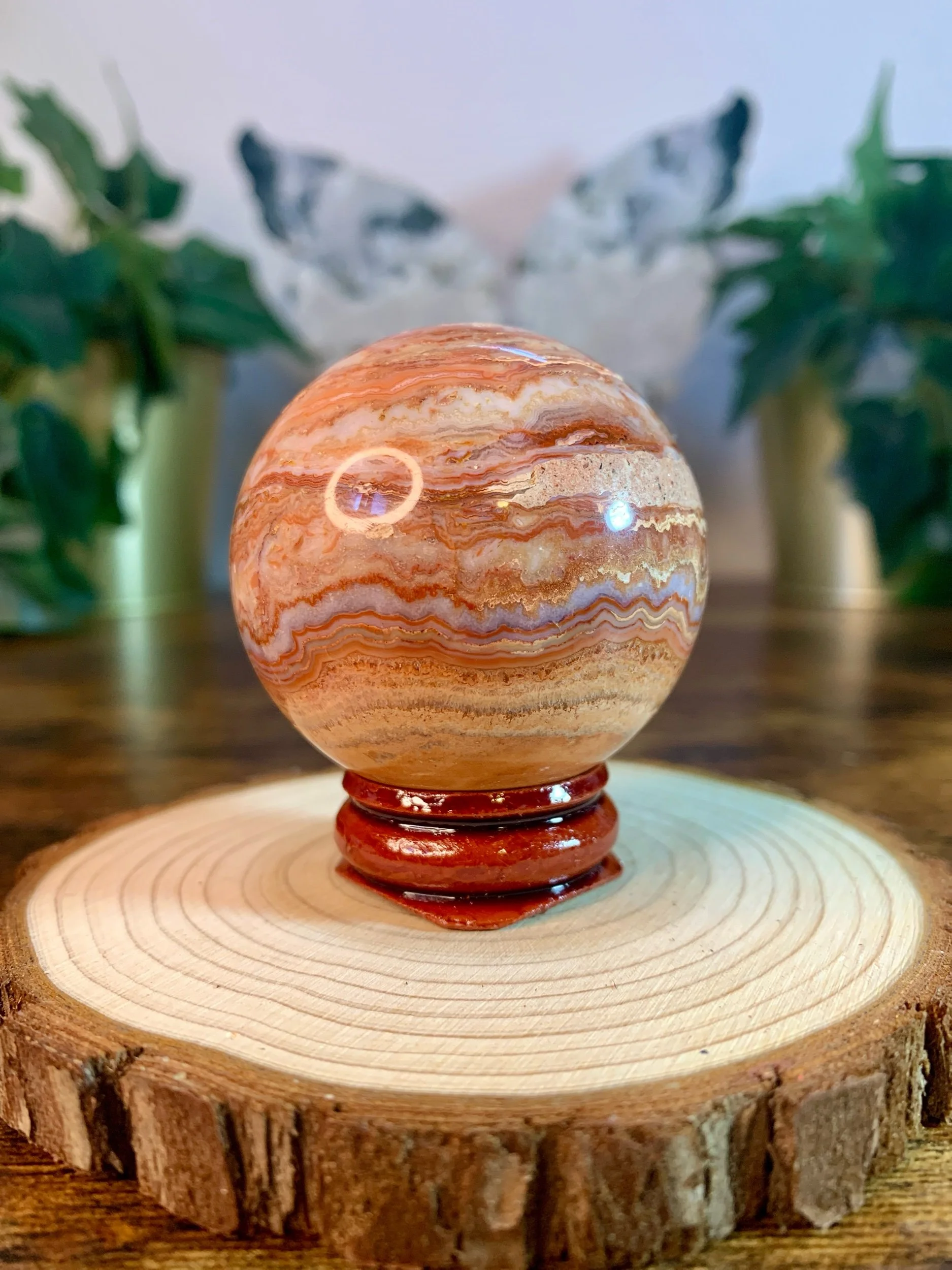 Crazy Lace Agate Sphere