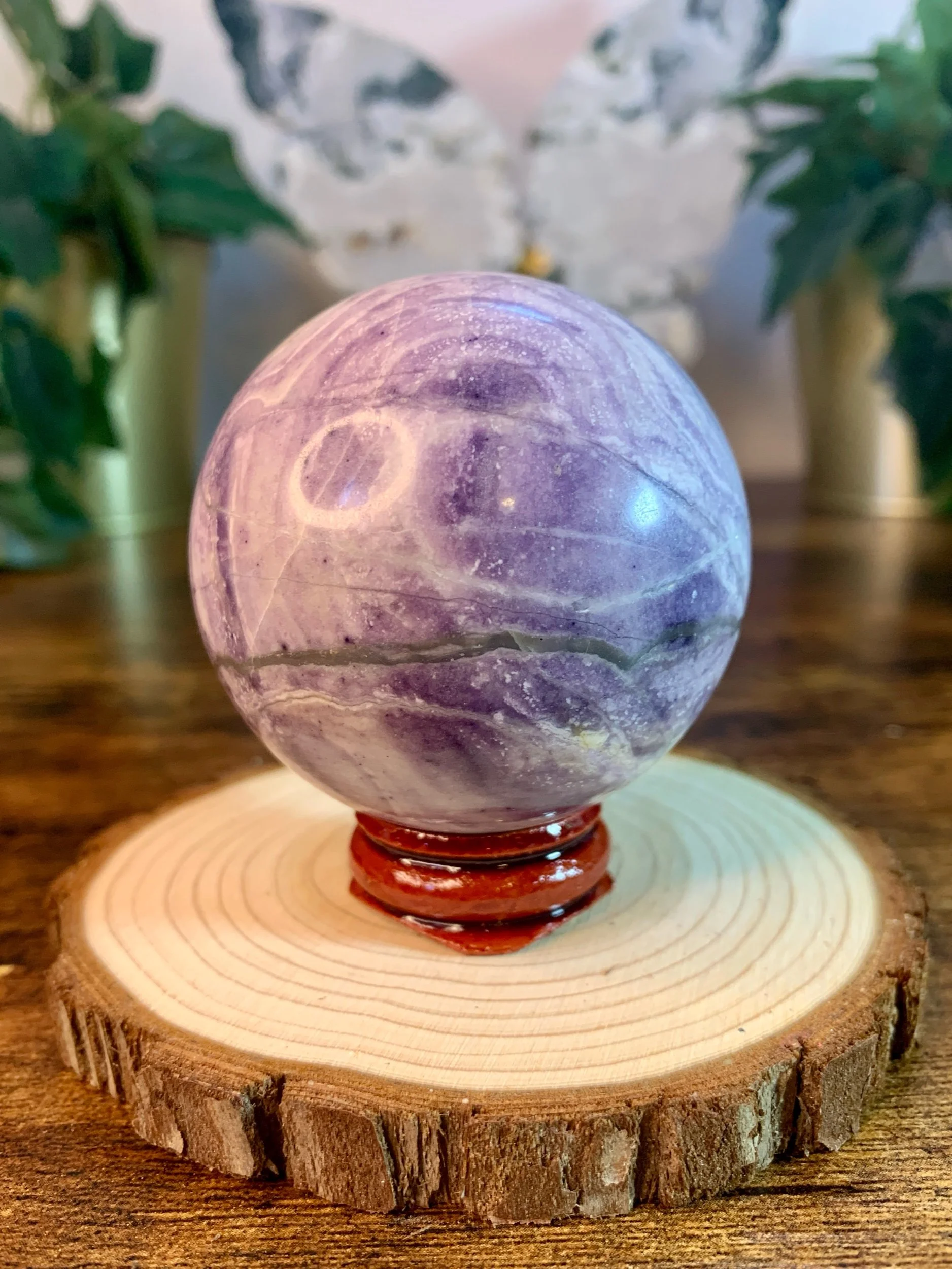 Silky Fluorite Sphere