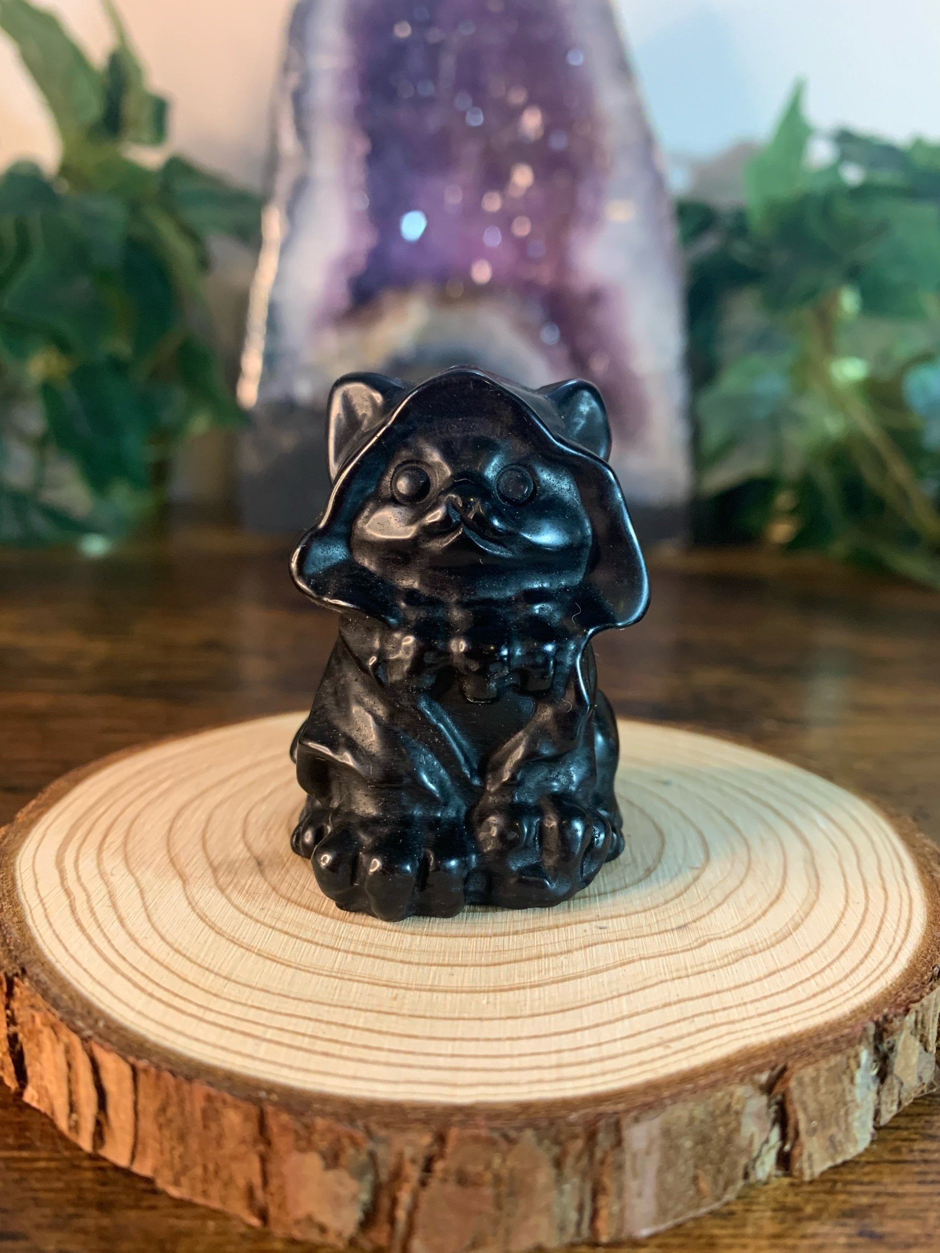 Black Obsidian Magic Cat