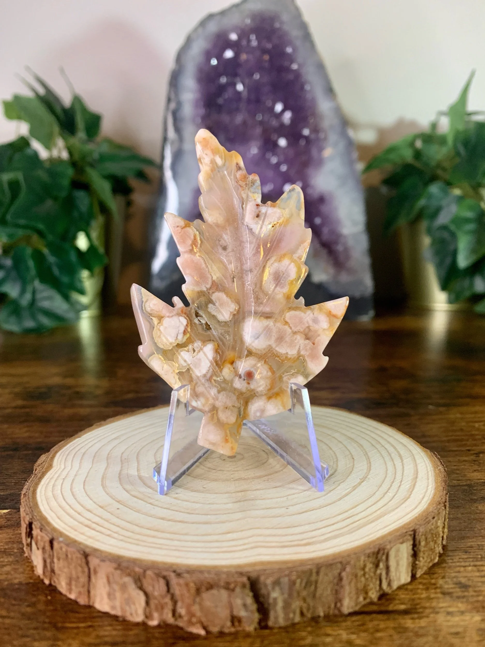 Flower Agate Leaf