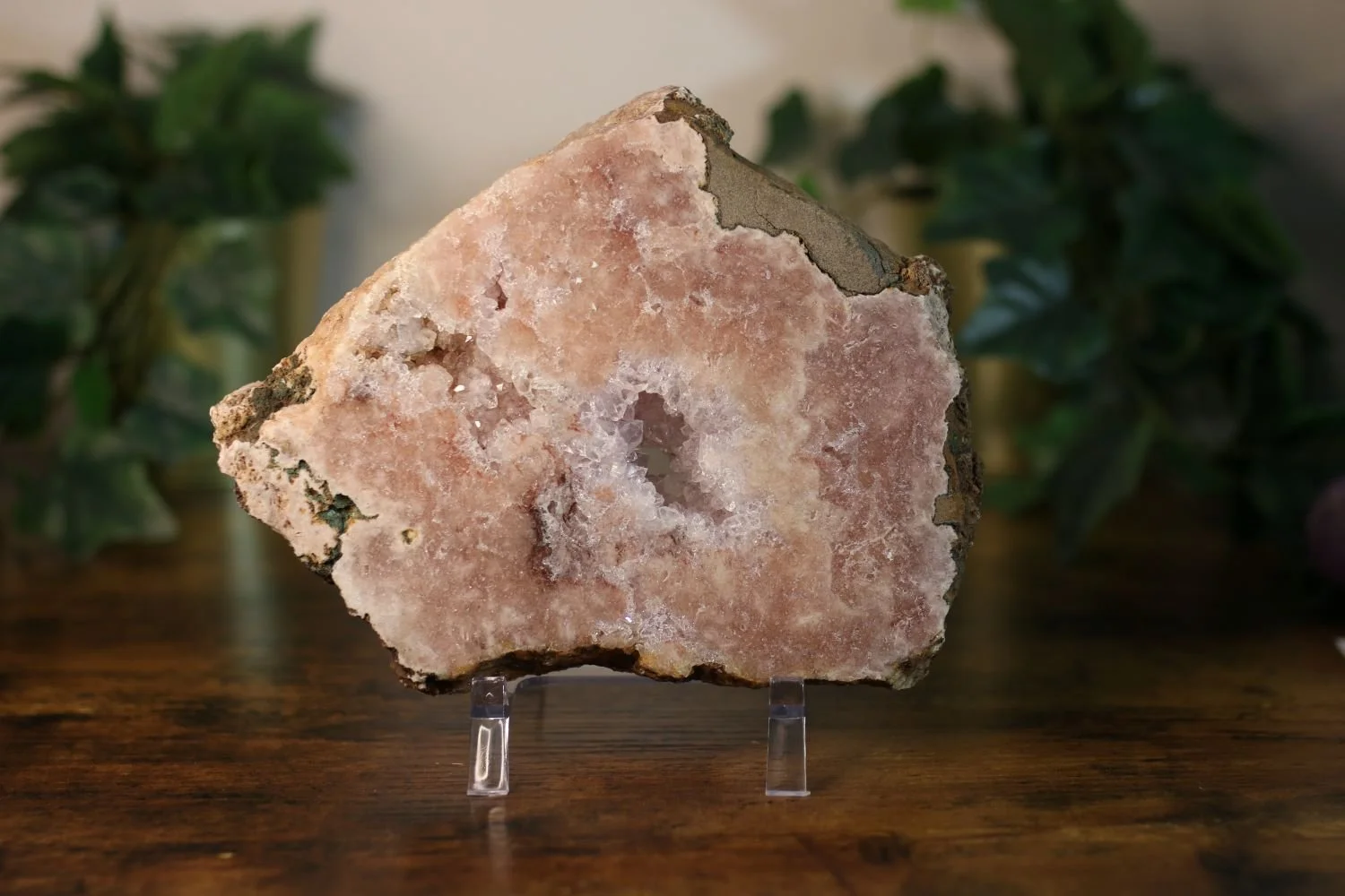 Druzy Pink Amethyst Statement